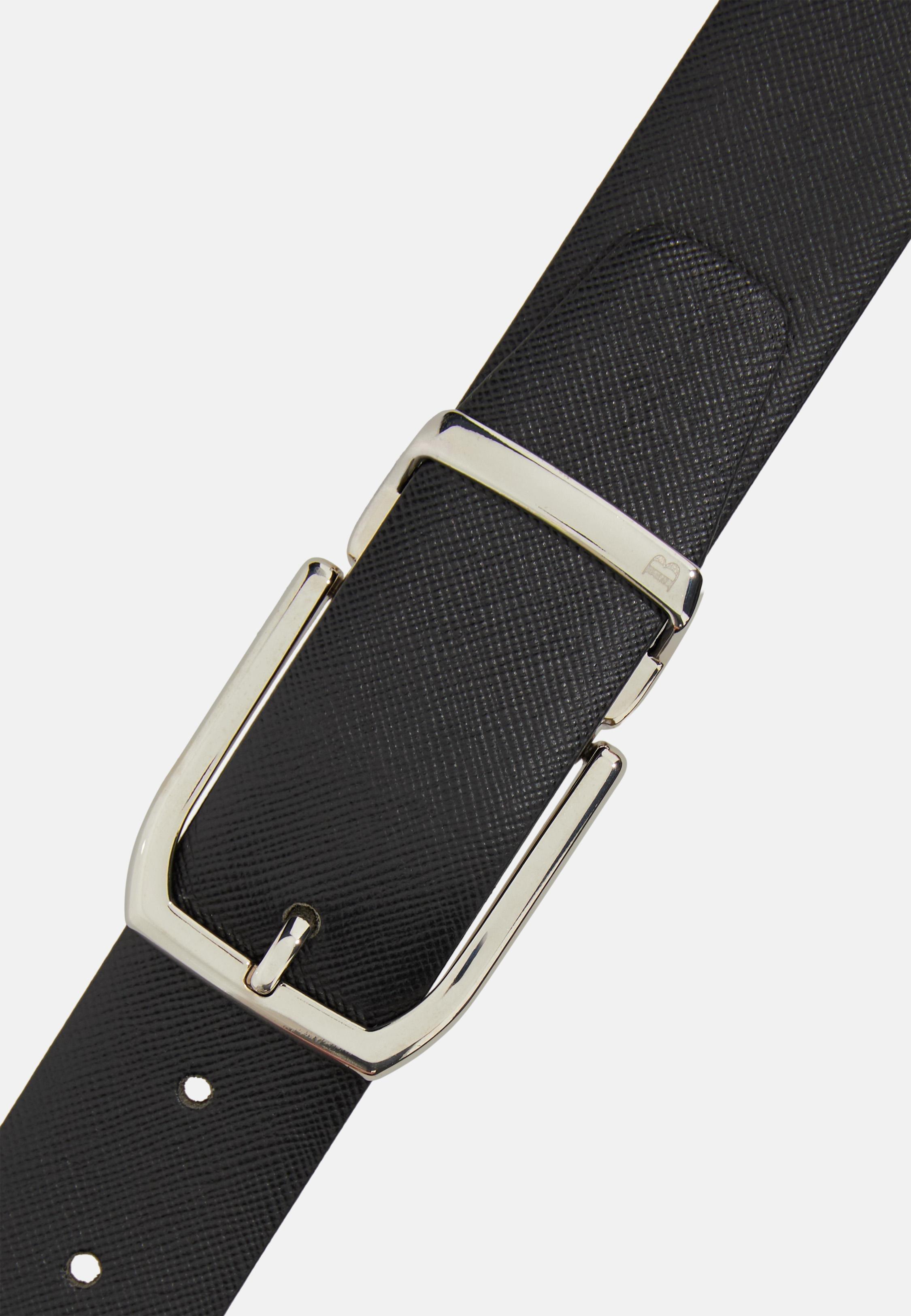 Reversible Leather Belt Black, , large image number 1