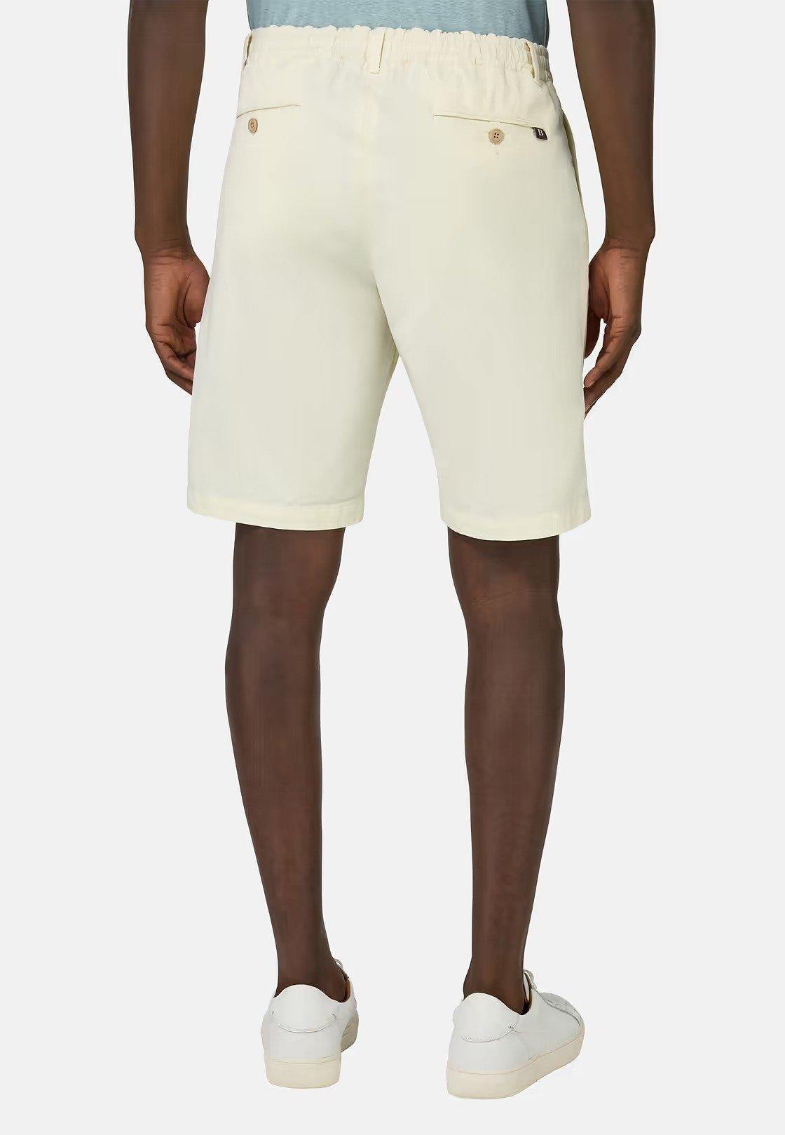 Stretch Cotton Summer Bermuda Shorts Yellow, , large image number 2