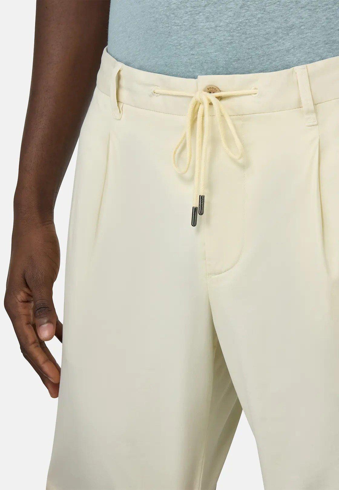 Stretch Cotton Summer Bermuda Shorts Yellow, , large image number 3