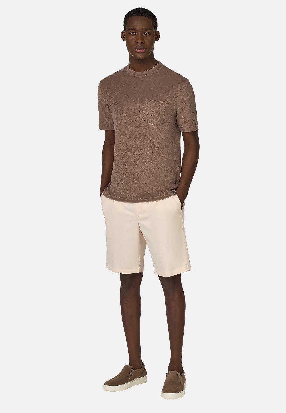 Stretch Cotton Summer Bermuda Shorts Pink, , large image number 0
