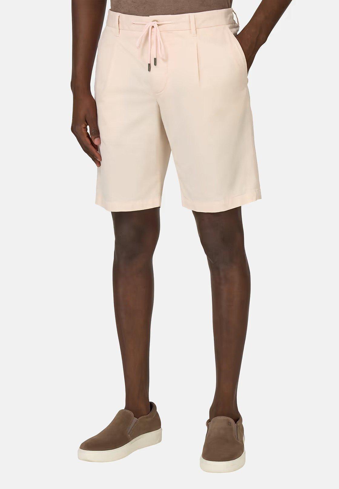 Stretch Cotton Summer Bermuda Shorts Pink, , large image number 1