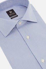Striped Cotton Shirt Slim Fit Blue, 3901_LTBL, large image number 6