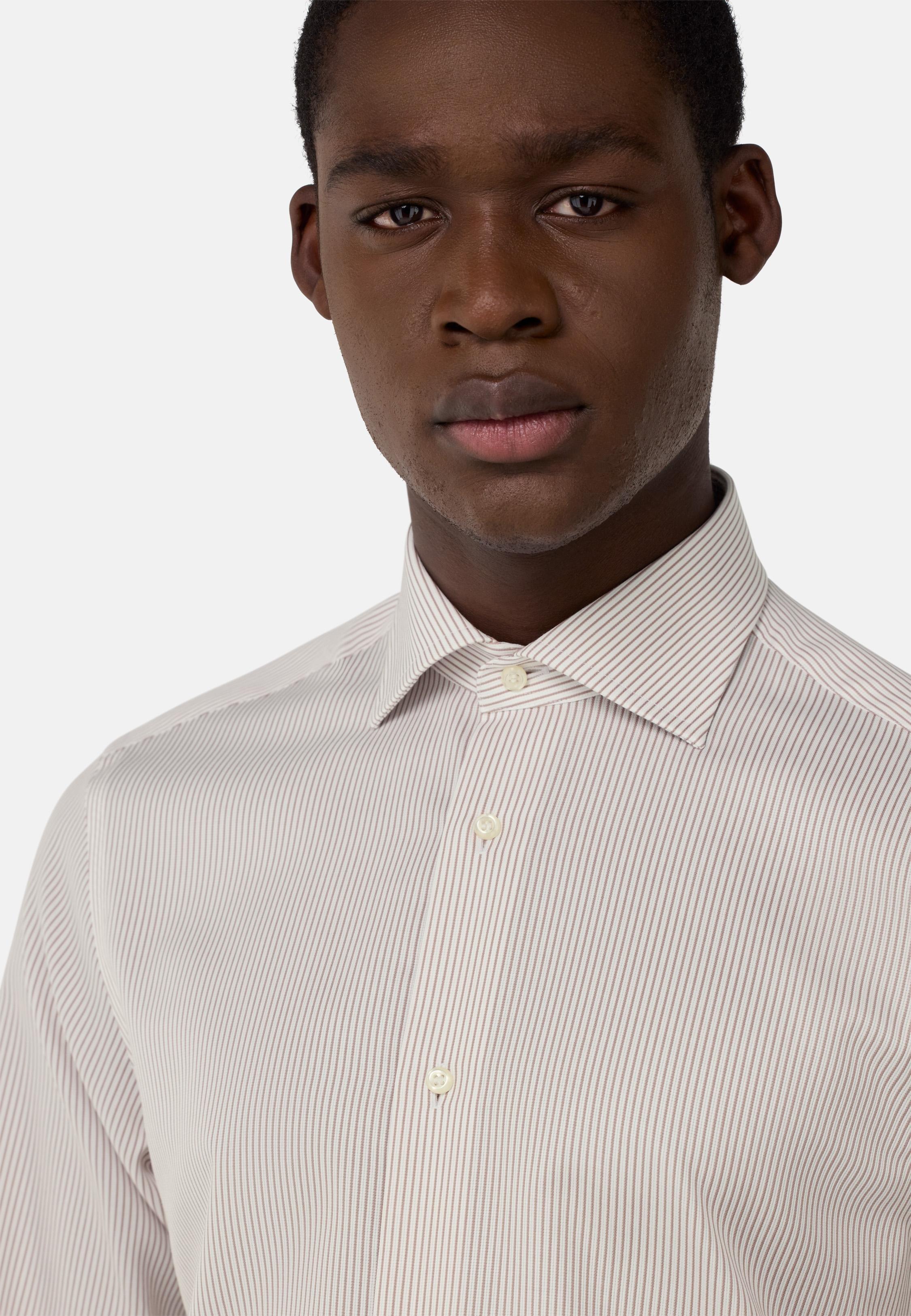 Brown Plain Formal Shirt, , large image number 5