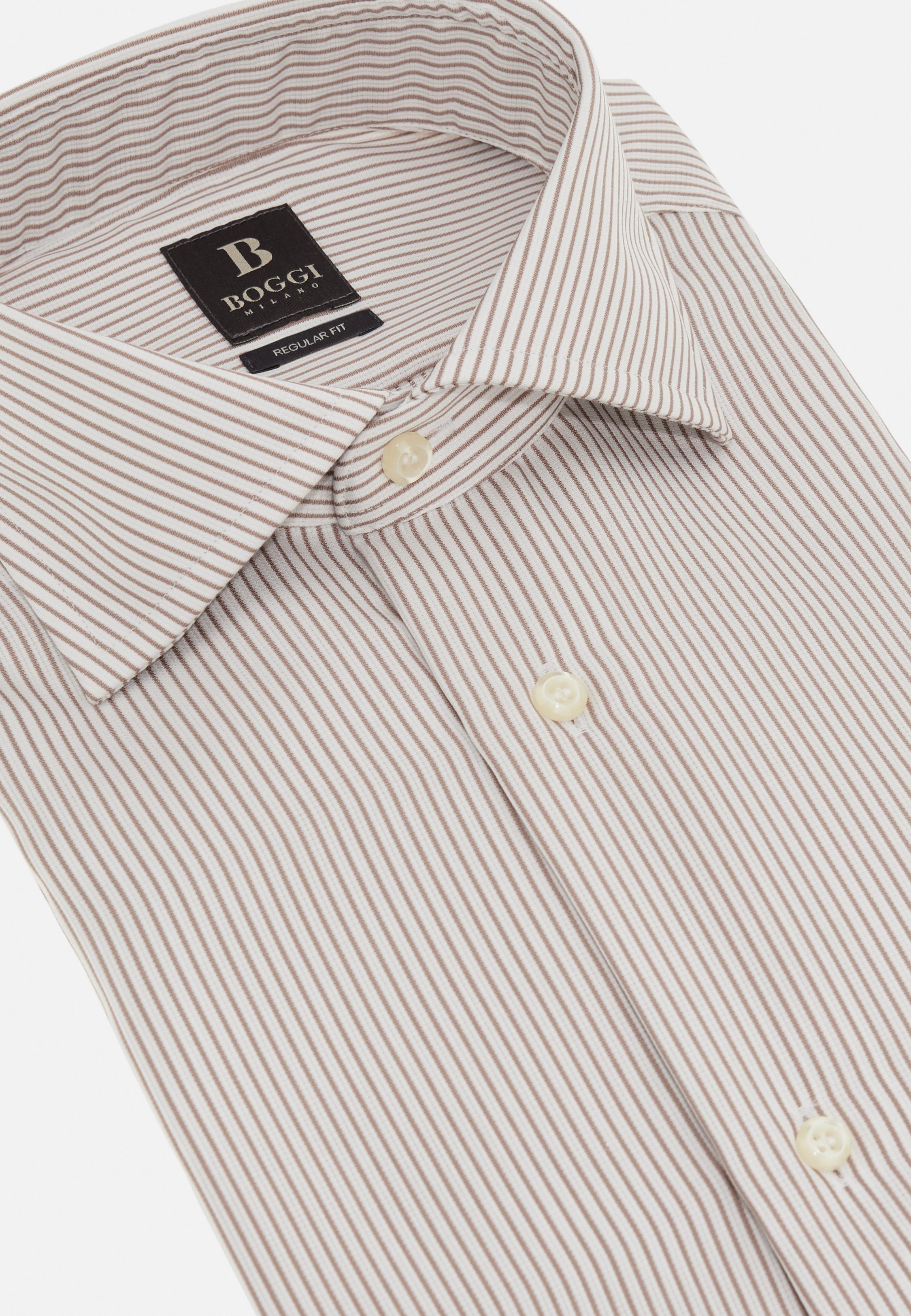 Brown Plain Formal Shirt, , large image number 7