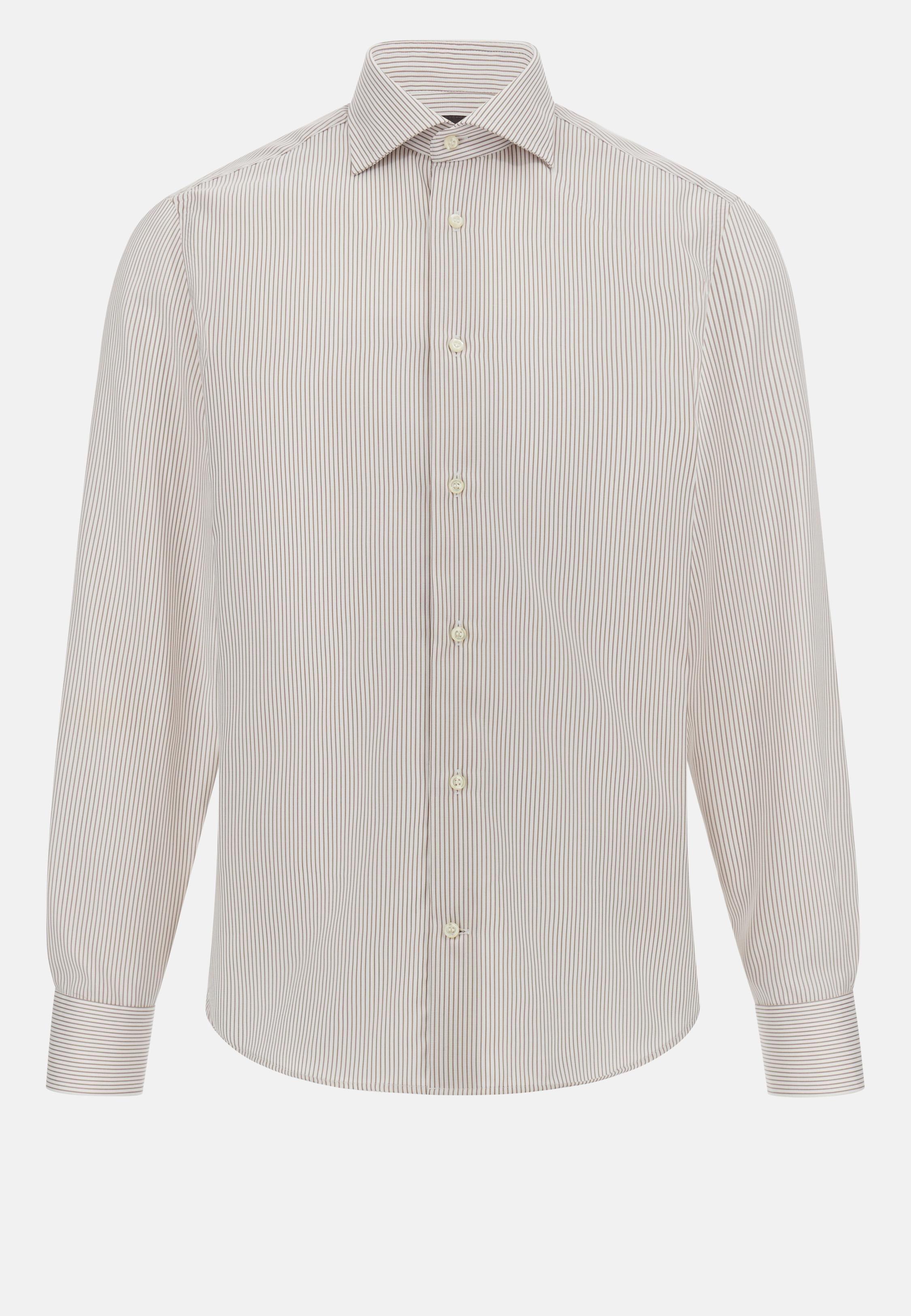 Brown Plain Formal Shirt, , large image number 8