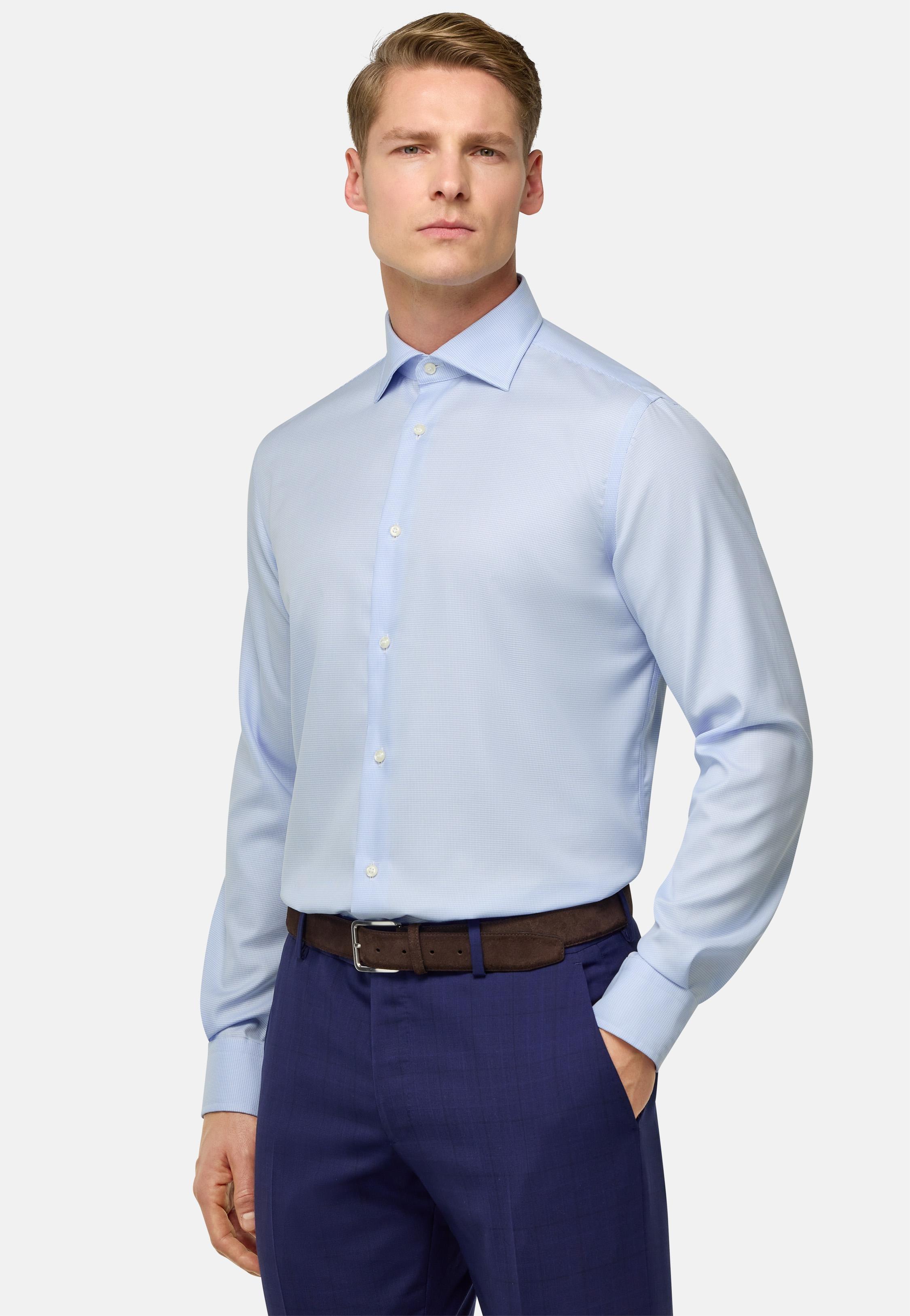 Blue Tailored Formal Shirt, , large image number 1