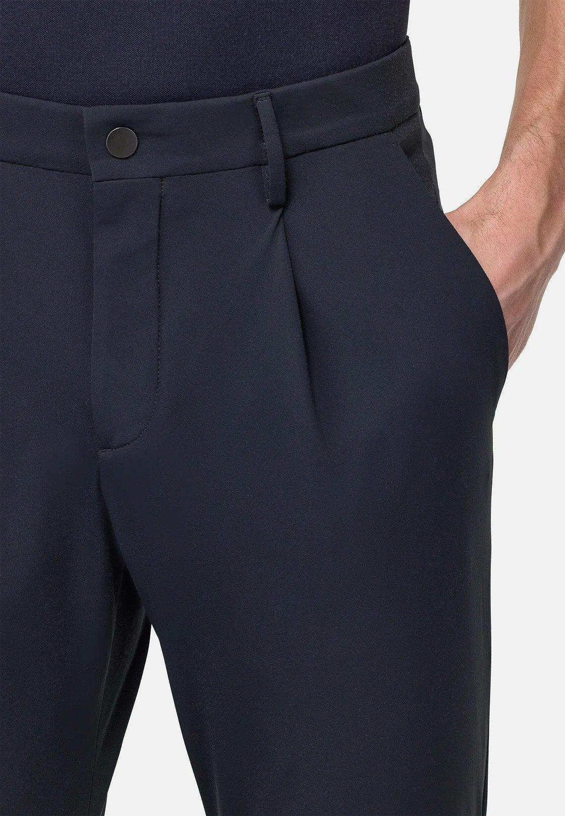 B-Tech Stretch Nylon Trousers Navy, , large image number 3