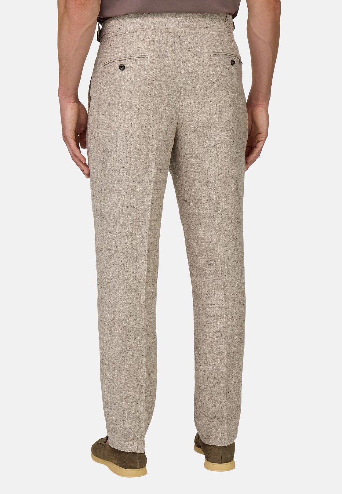Pure Linen Trousers Beige, , large image number 2