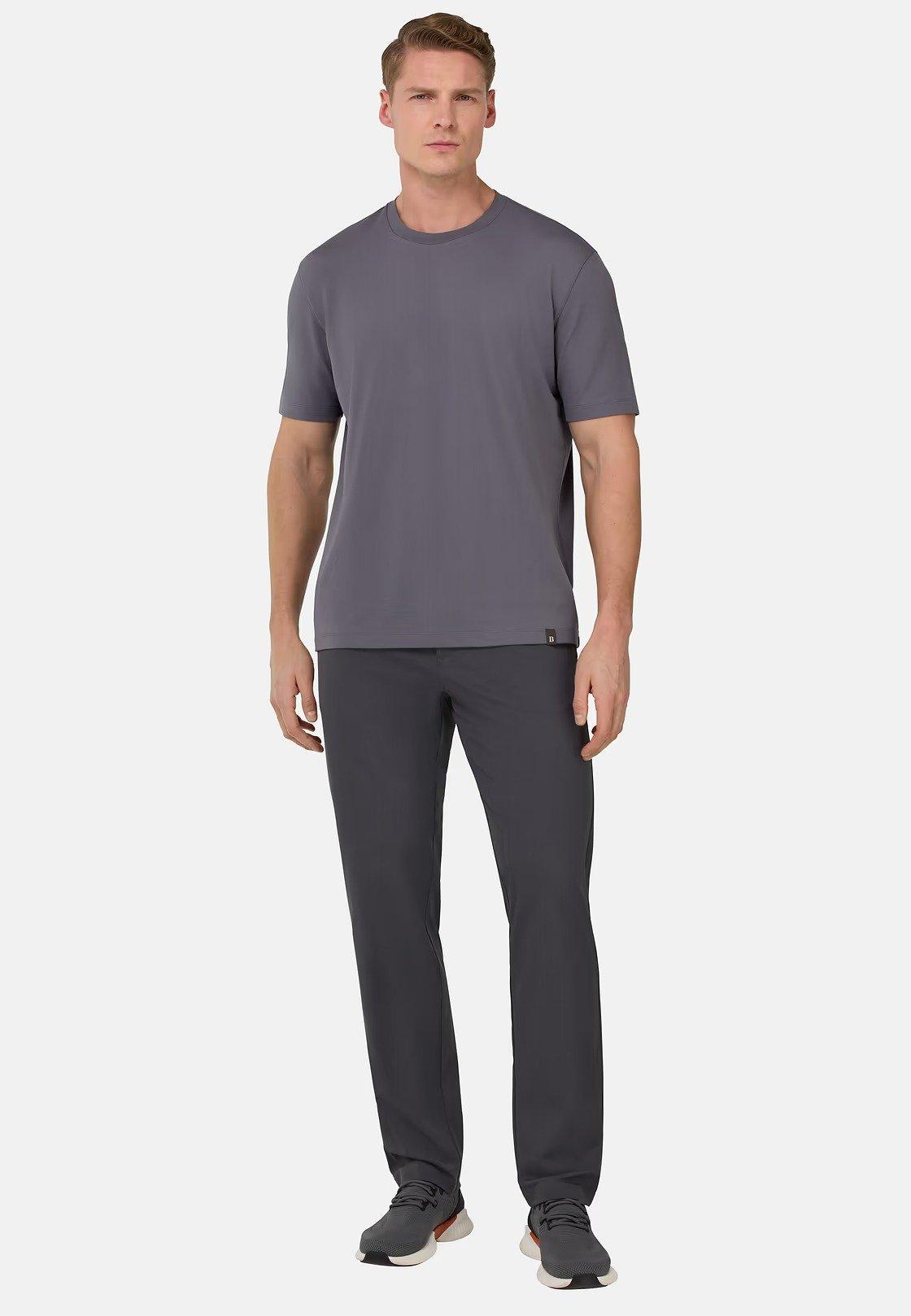 Grey Solid Casual Full Length Trousers, , large image number 2