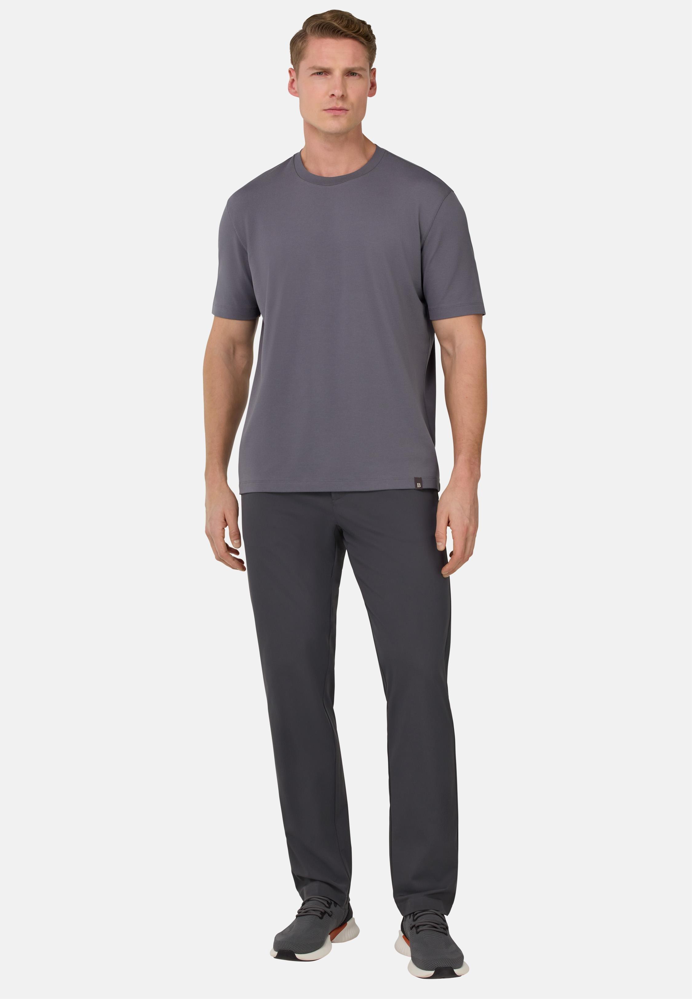 Grey Solid Casual Full Length Trousers, , large image number 3