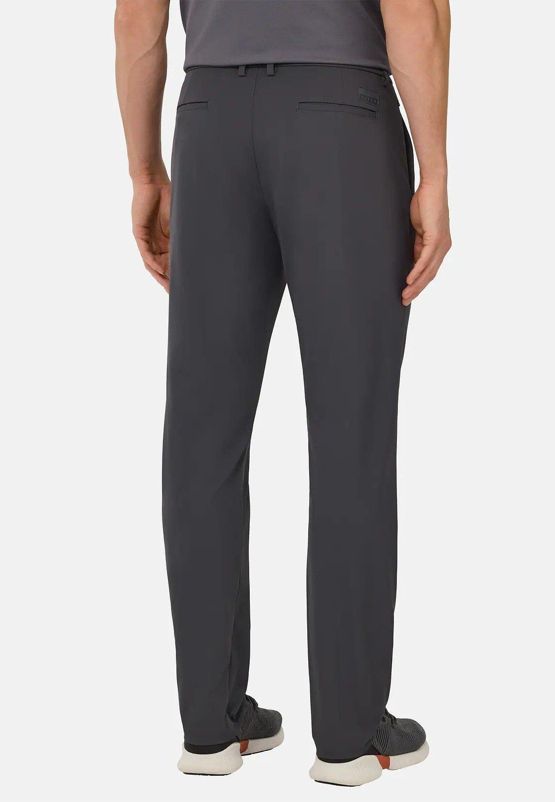 Grey Solid Casual Full Length Trousers, , large image number 4