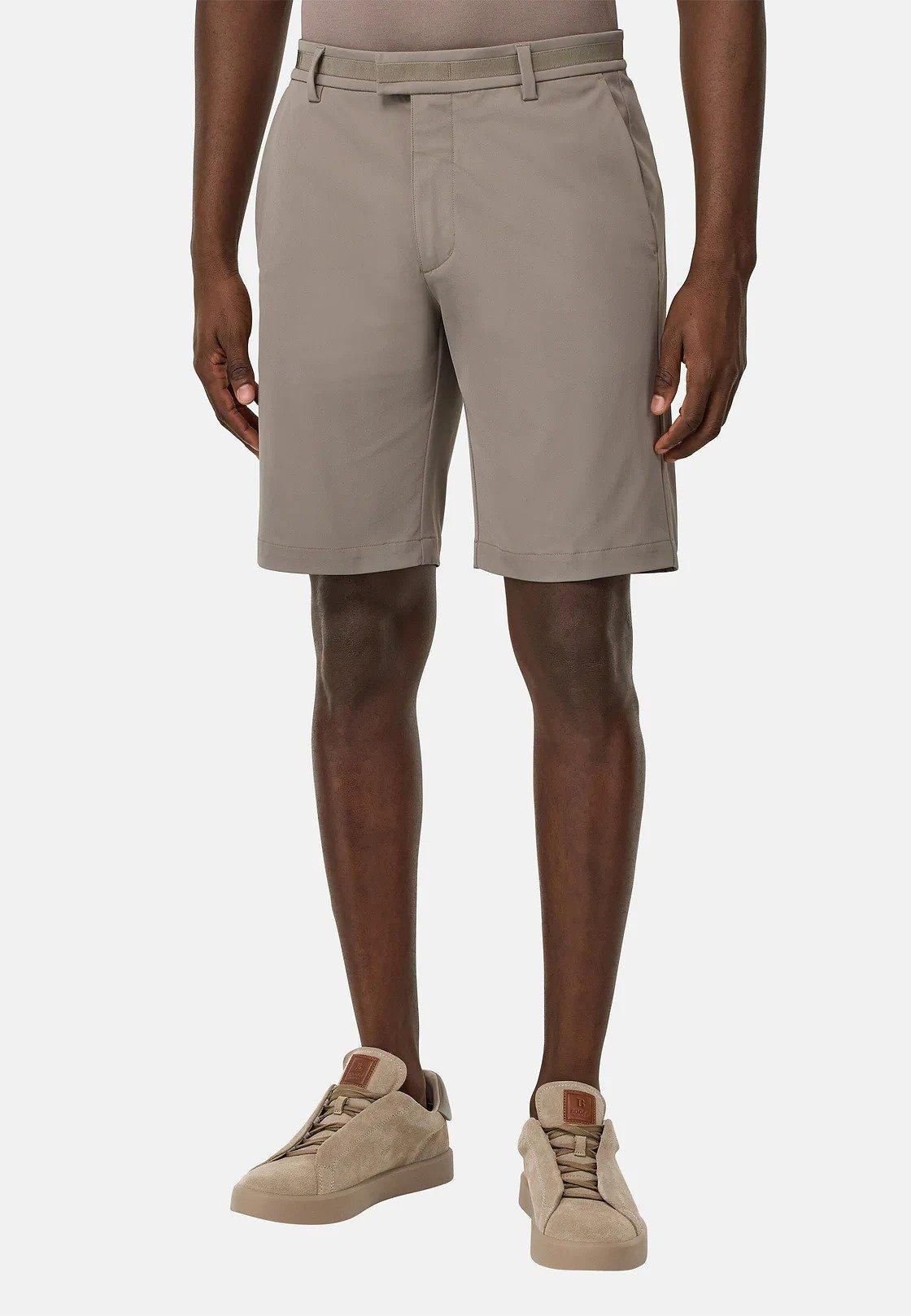 B Tech Stretch Nylon Bermuda Shorts Beige, , large image number 1
