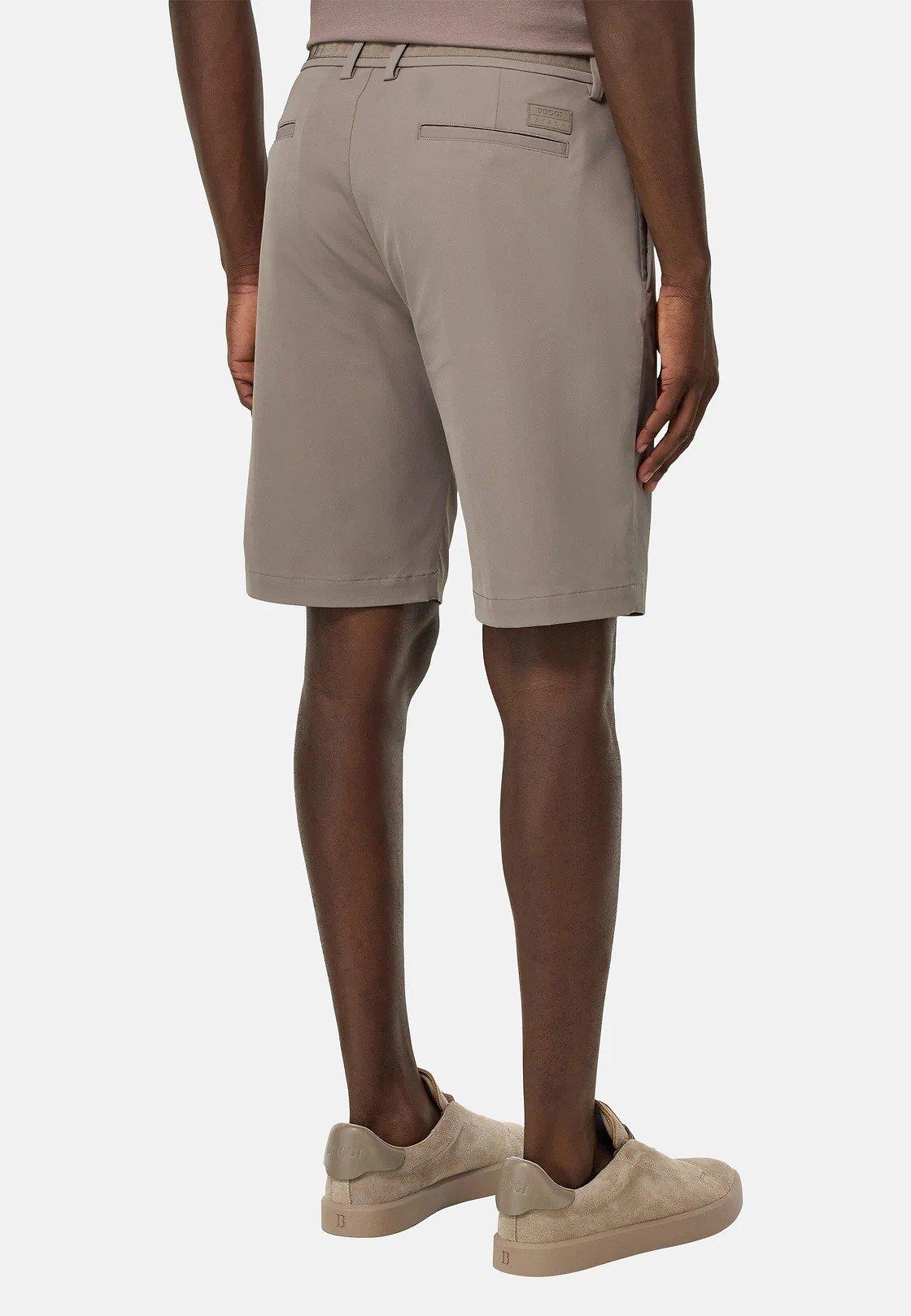 Plain Bermuda Casual Shorts, Taupe, TAUPE, large image number 5