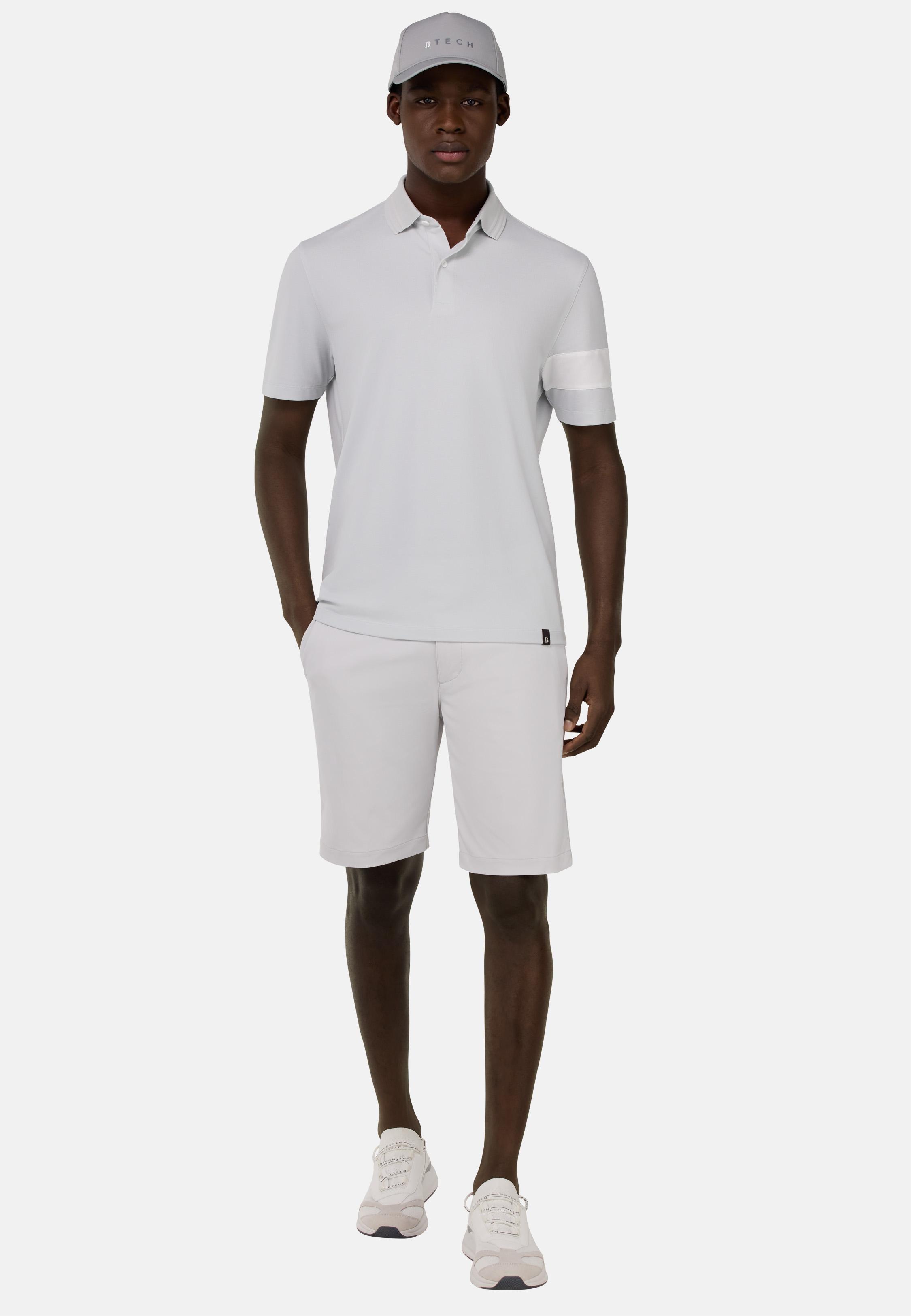 White Plain Bermuda Shorts, Ice, medium