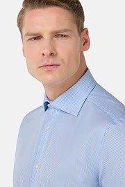 Blue Solid Formal Shirt, , large image number 4