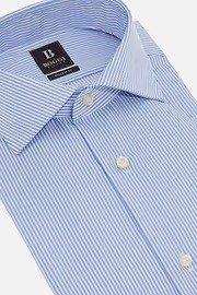 Blue Solid Formal Shirt, , large image number 6