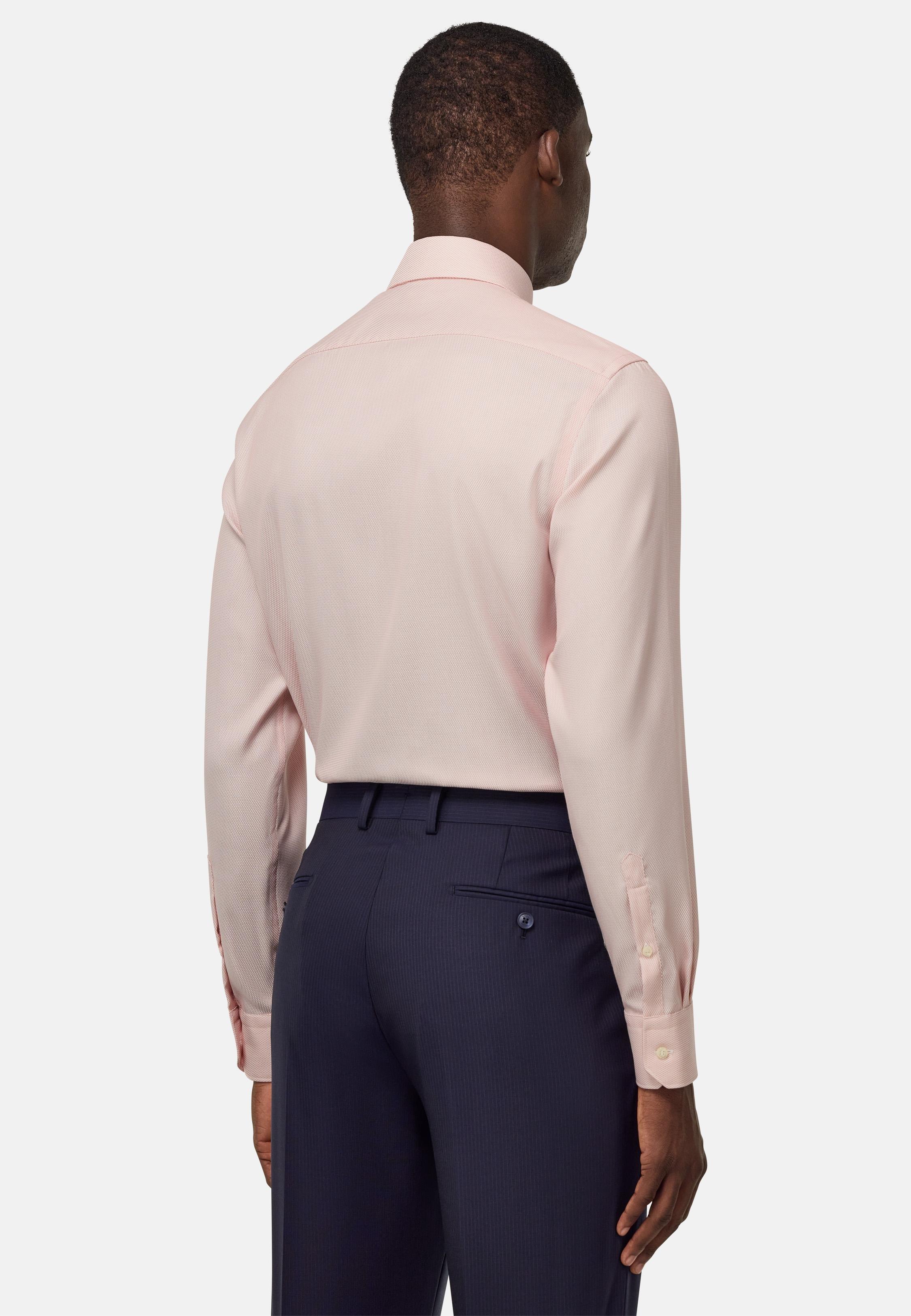 Slim Fit Cotton Shirt Pink, 3901_DKOR, large image number 3