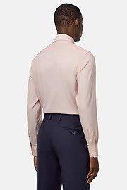 Slim Fit Cotton Shirt Pink, Rot, large image number 4