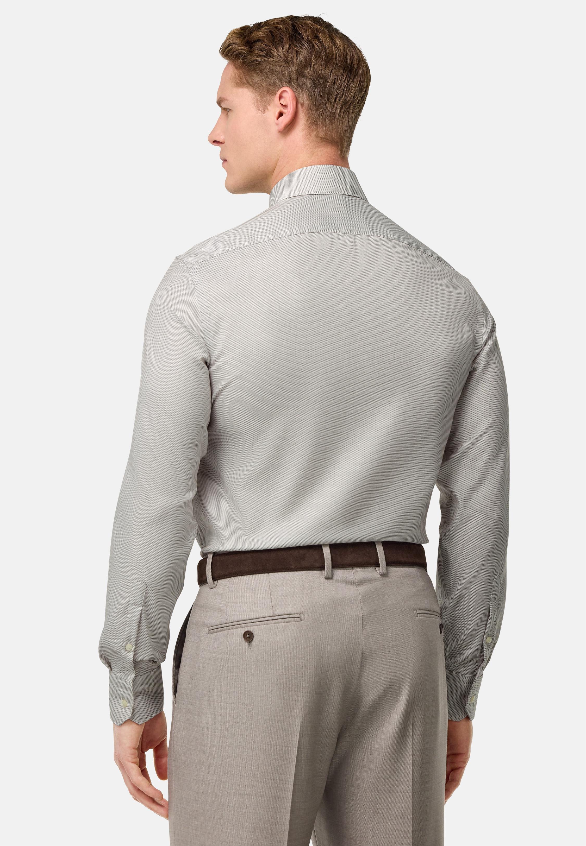 Brown Tailored Formal Shirt, , large image number 3