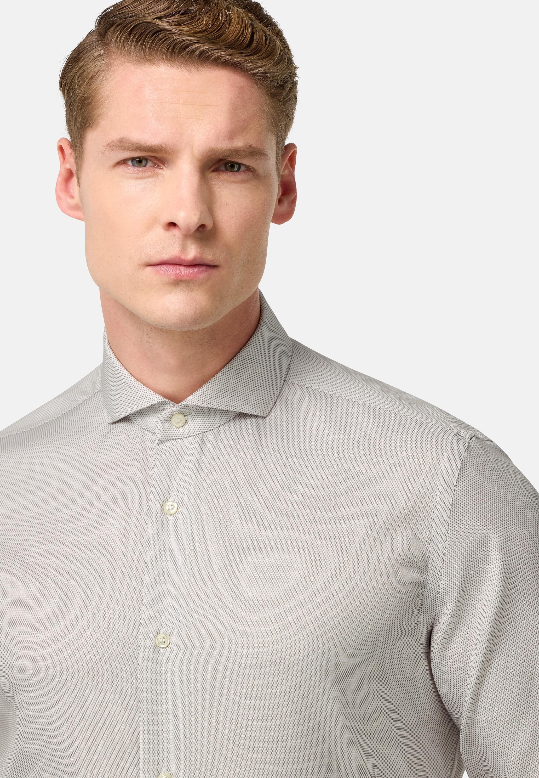 Brown Tailored Formal Shirt, , large image number 5