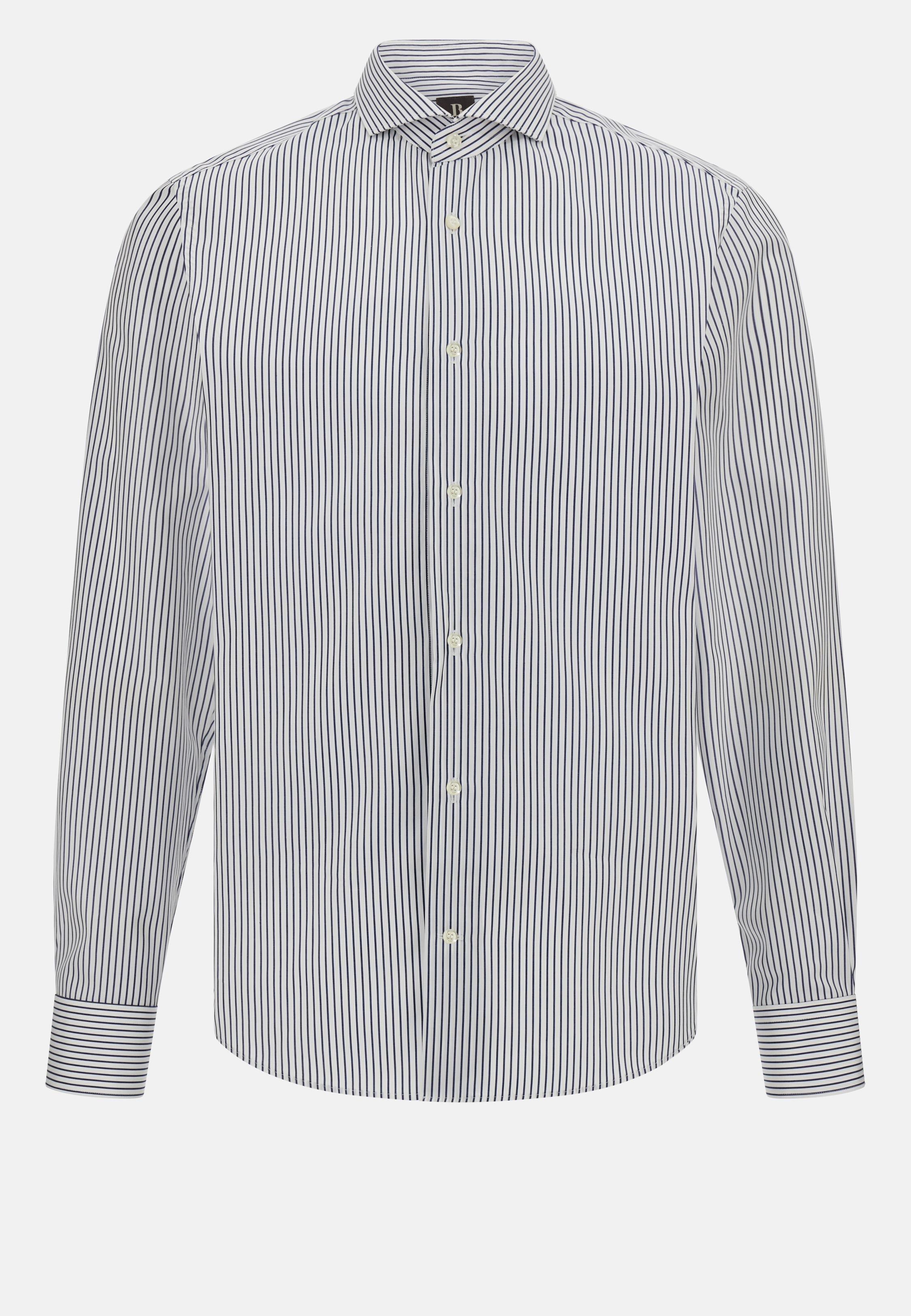 Slim Fit Poplin Shirt Navy, 3901_NAVY, large image number 9
