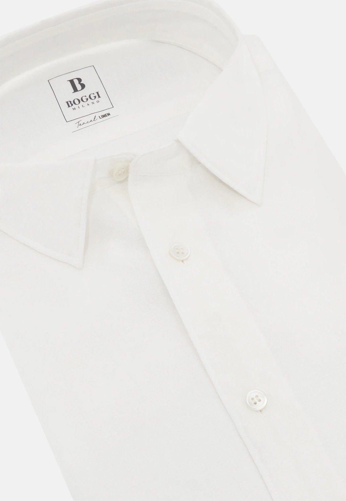 Regular Fit Tencel Linen Shirt White, White, large image number 6
