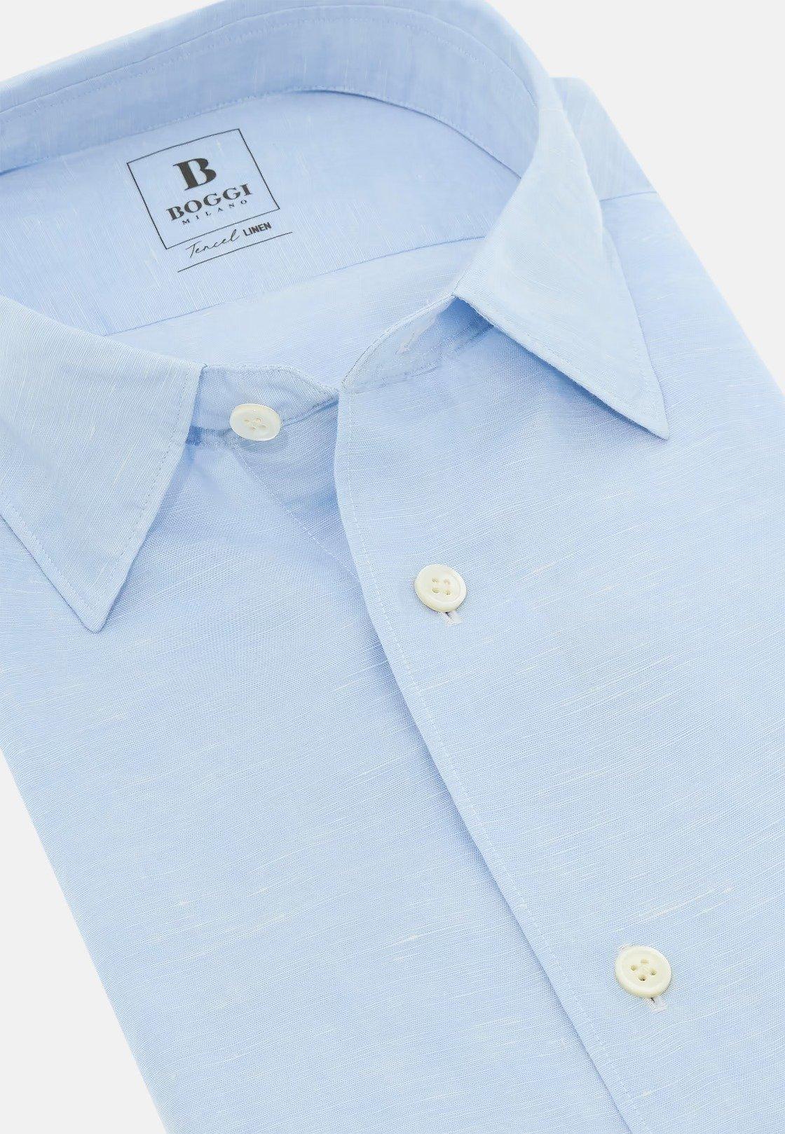 Regular Fit Tencel Linen Shirt Blue, Light Blue, large image number 4