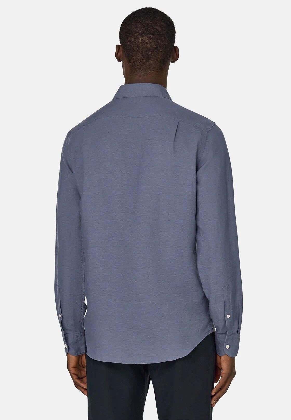 Regular Fit Tencel Linen Shirt Purple, Indigo, large image number 4