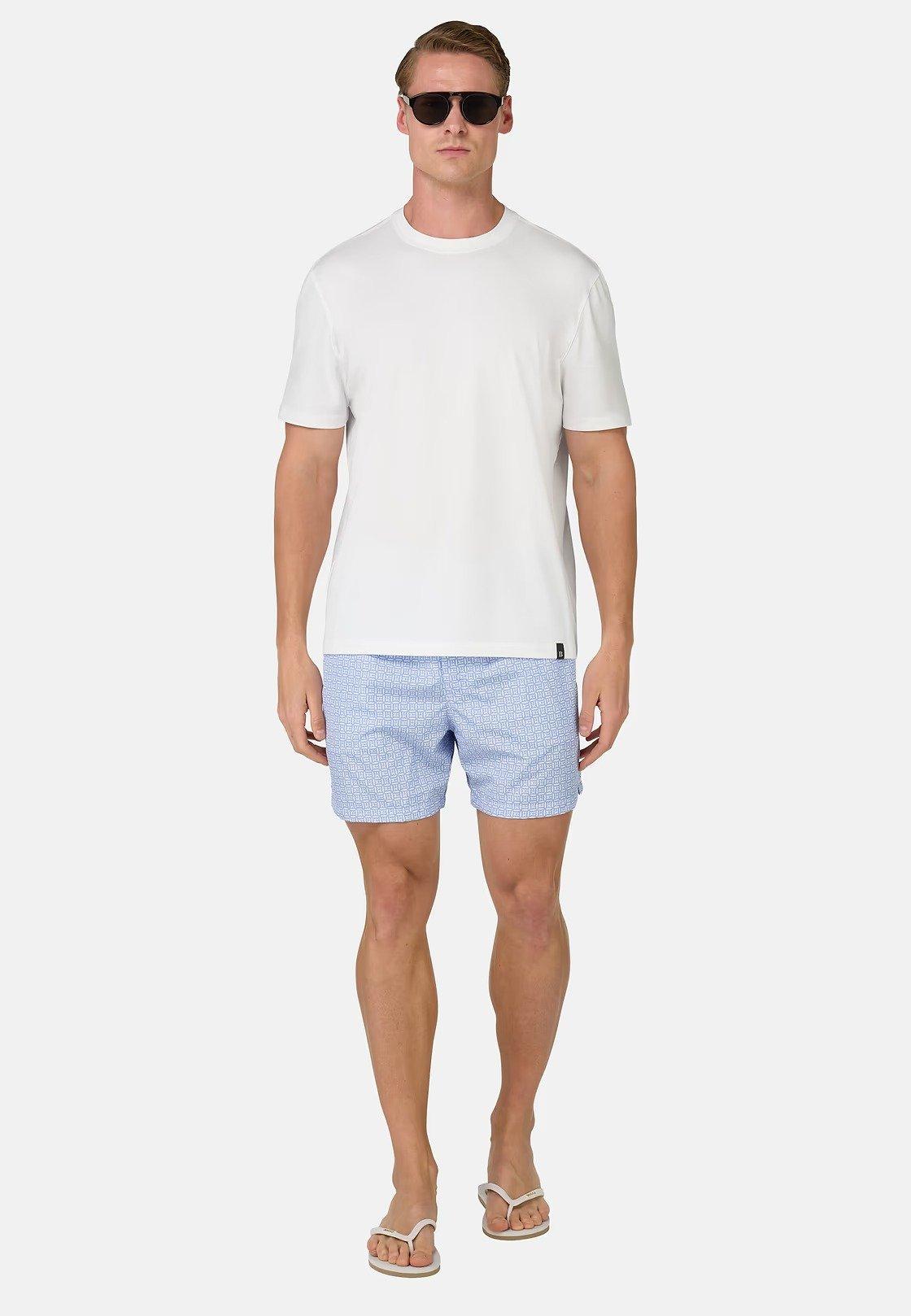 T-Shirt In Stretch Supima Cotton White, , medium