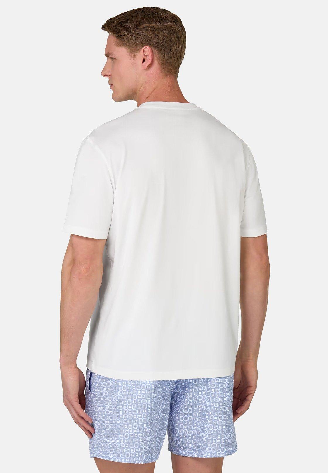 T-Shirt In Stretch Supima Cotton White, , large image number 2