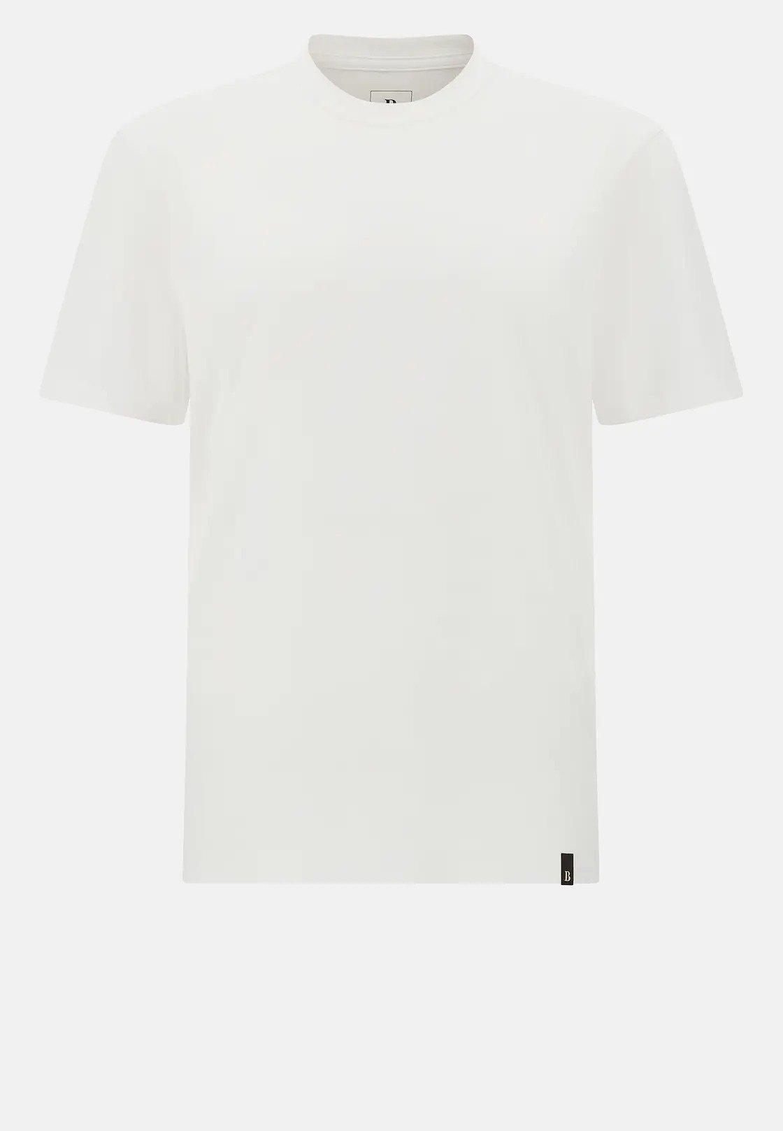 T-Shirt In Stretch Supima Cotton White, , large image number 3