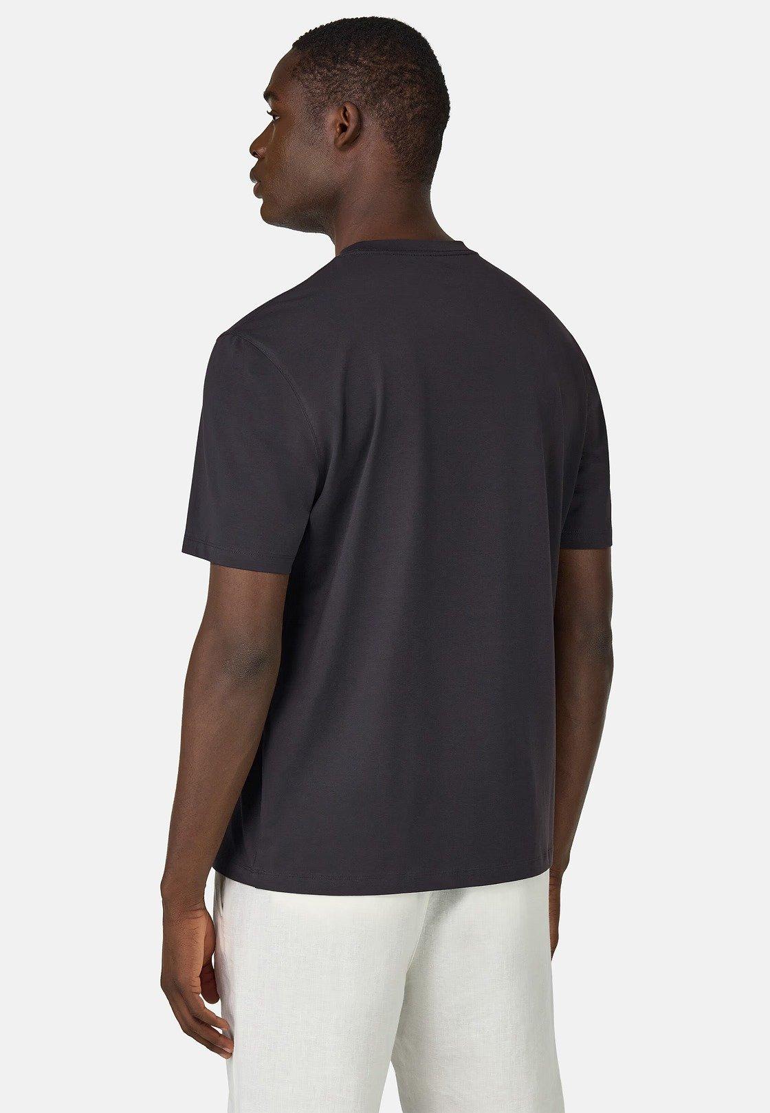T-Shirt In Stretch Supima Cotton Black, , large image number 2