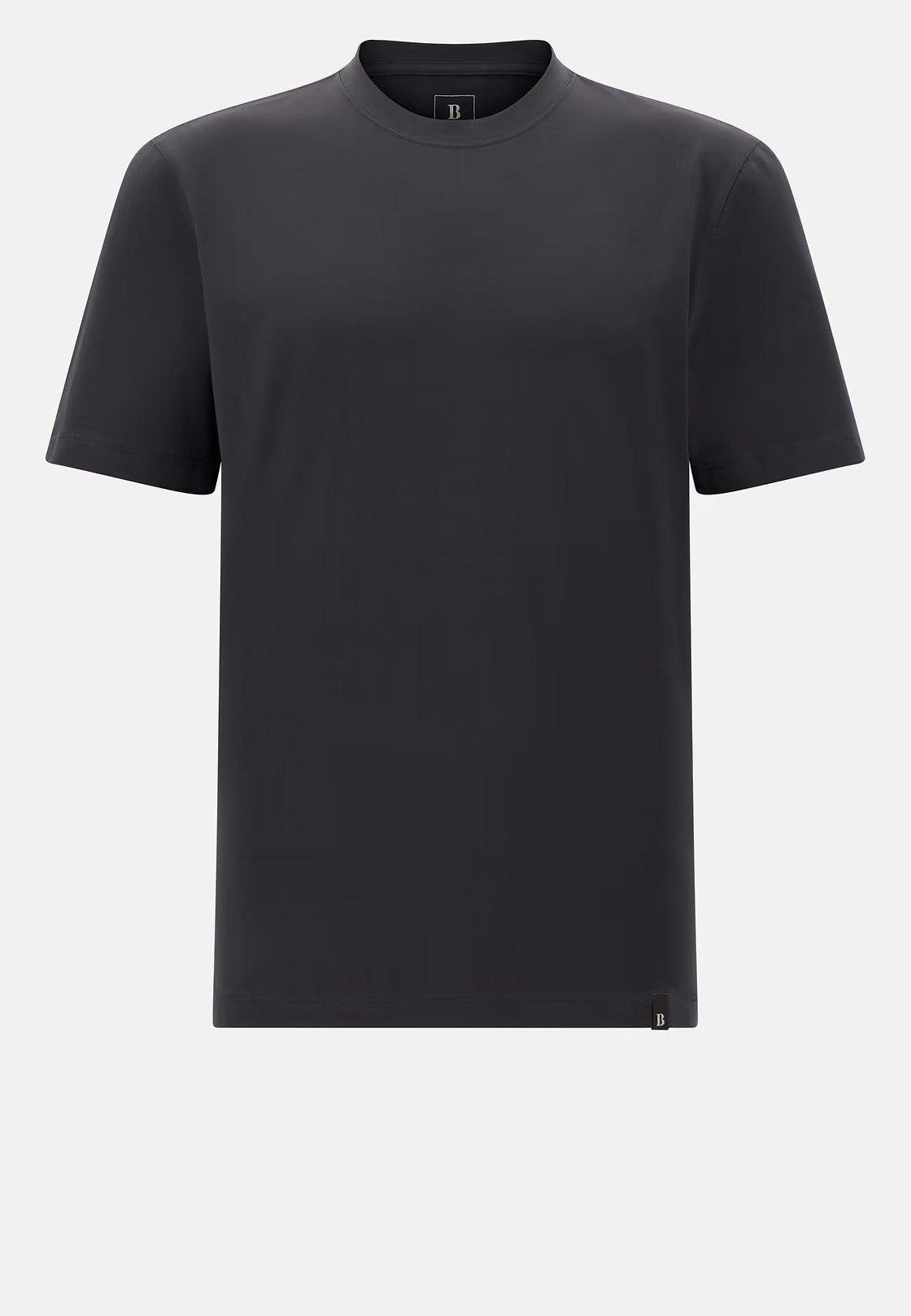 T-Shirt In Stretch Supima Cotton Black, , large image number 3