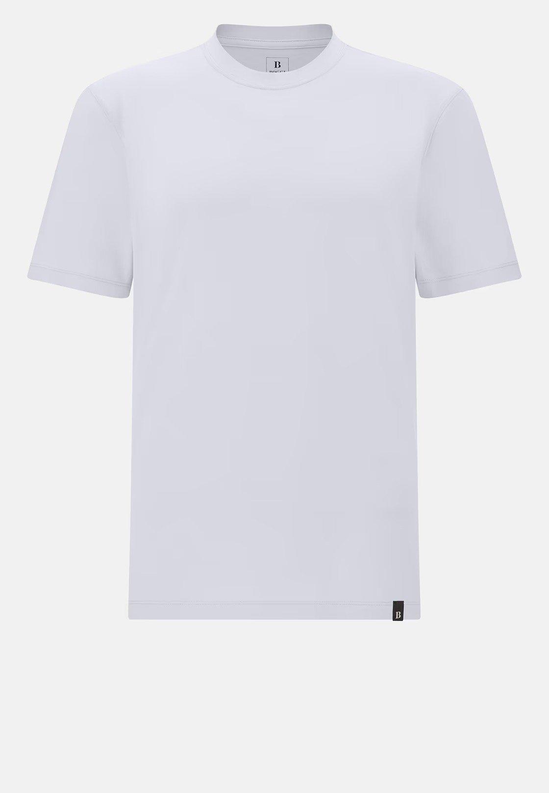 T-Shirt In Stretch Supima Cotton Blue, Light Blue, large image number 3