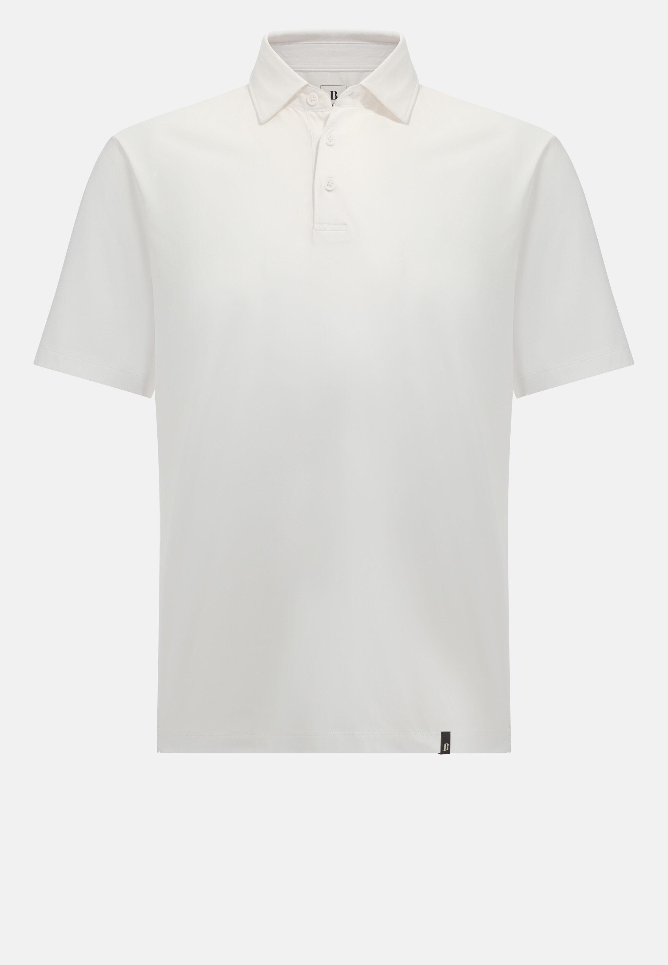 تيشيرت بولو من قطن مرن، أبيض, White, large image number 7