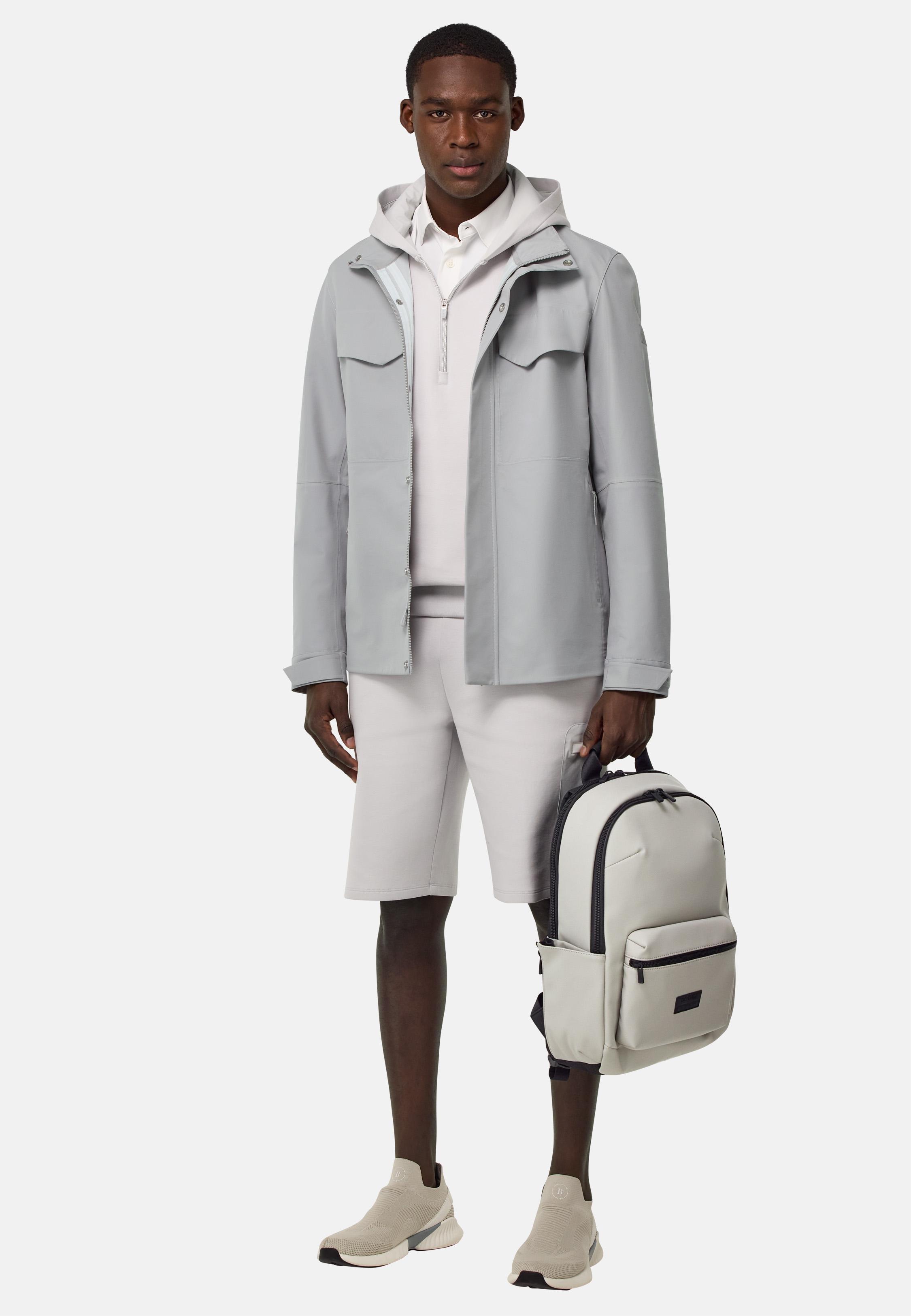 B Tech Field Jacket In Technical Fabric White, Ice, medium