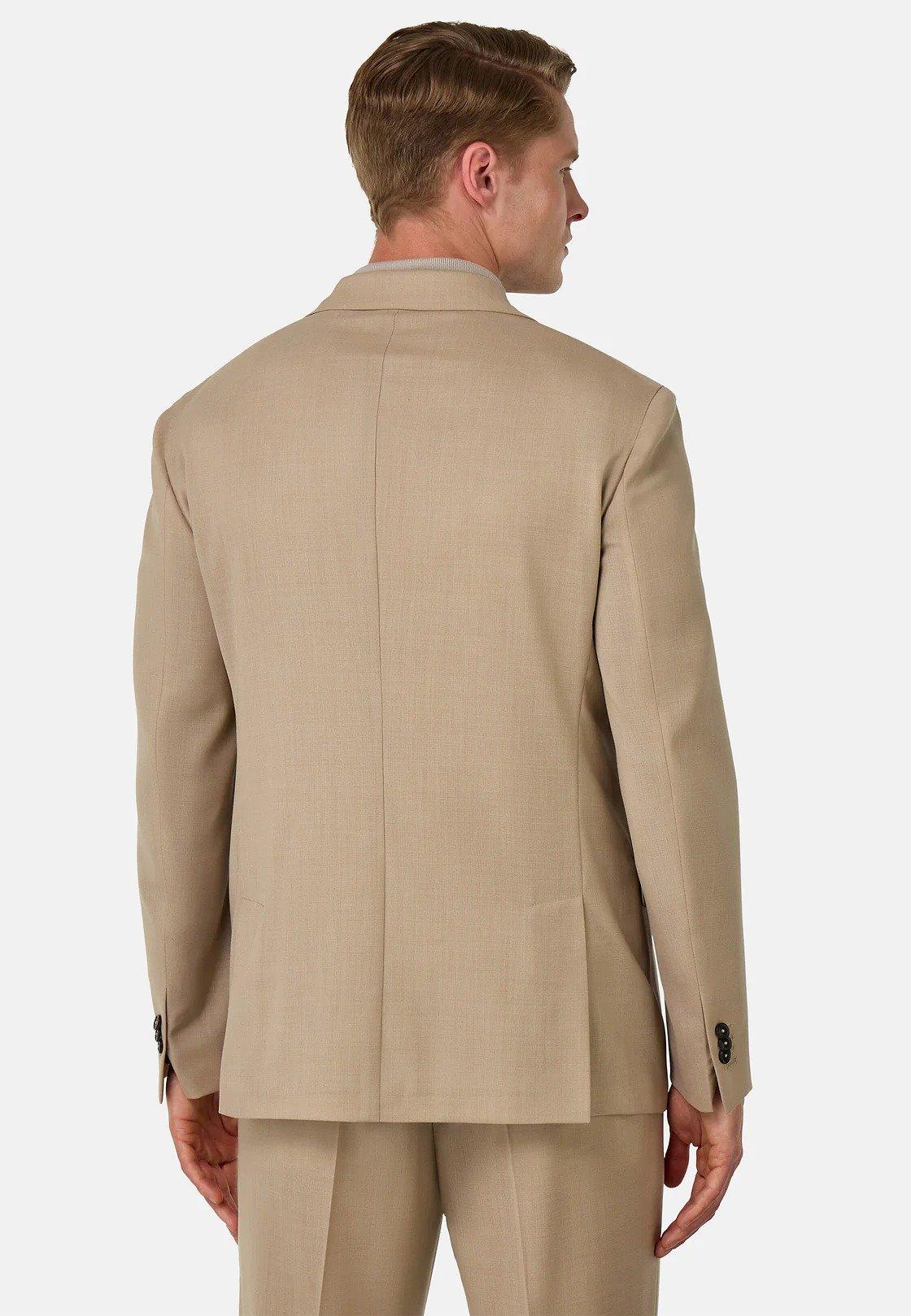 Beige Pure Travel Wool Suit, , large image number 1