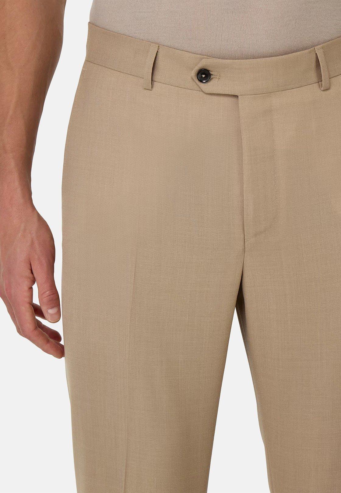 Beige Pure Travel Wool Suit, , large image number 2