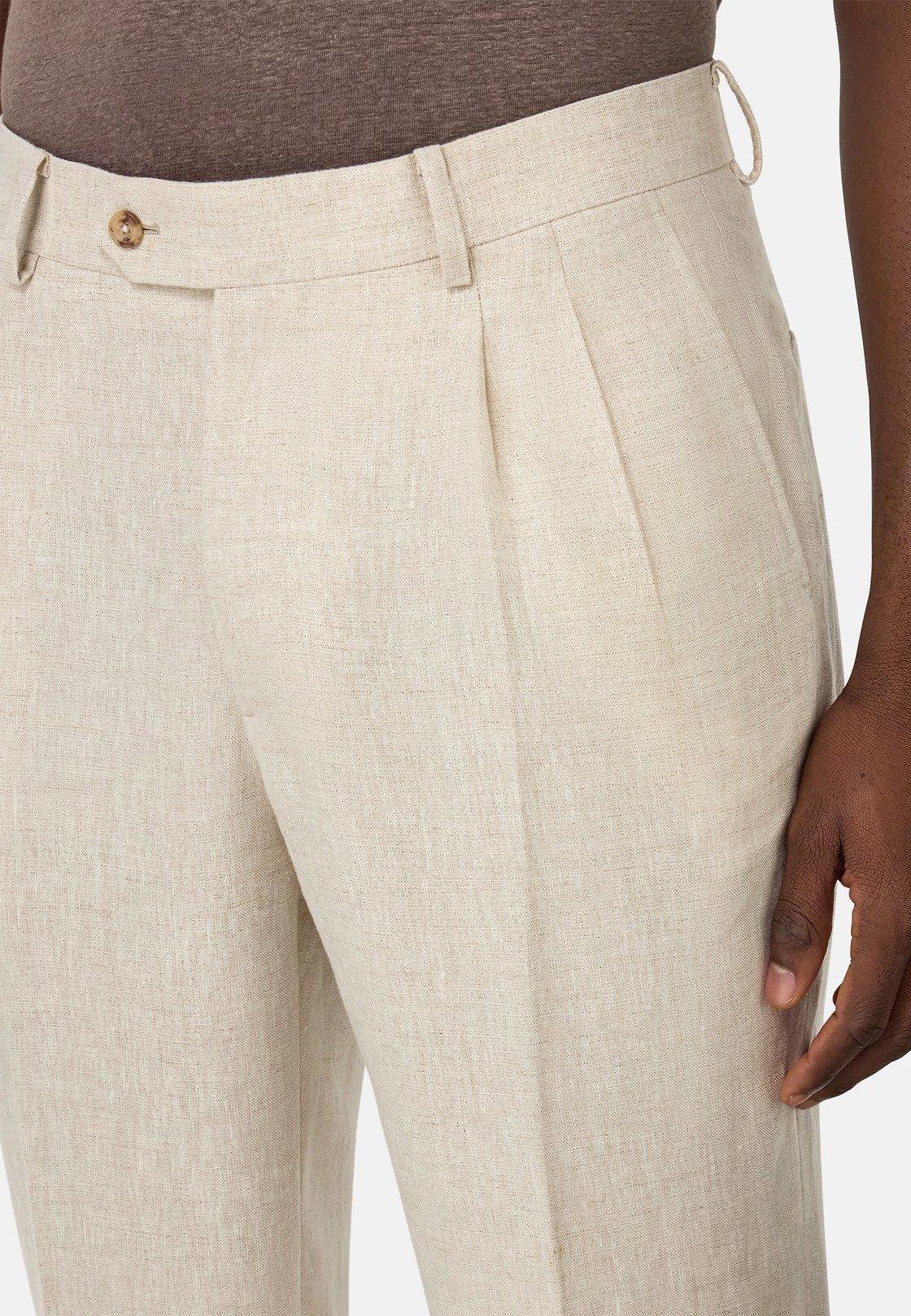 Pure Linen Suit Beige, , large image number 4