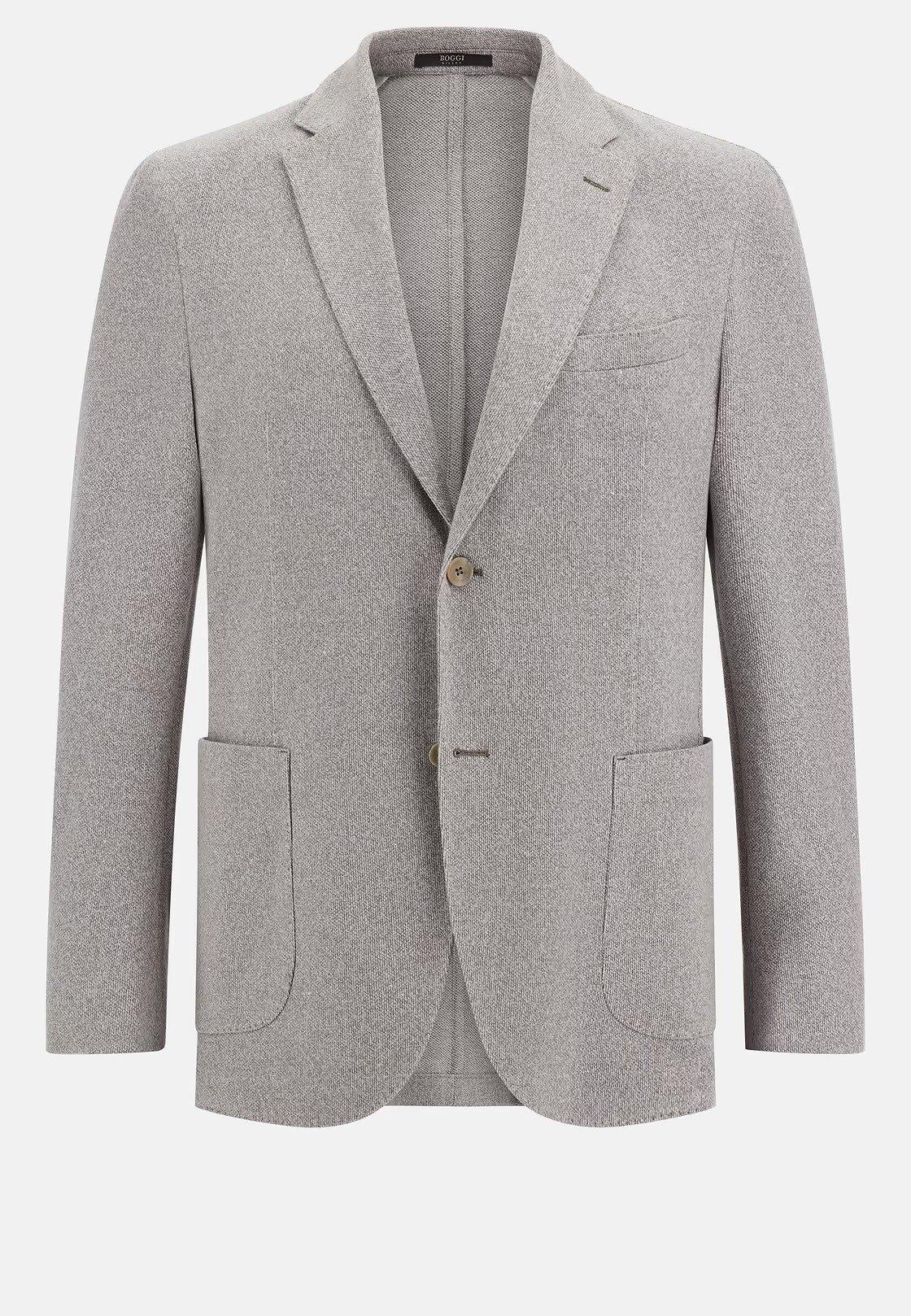 Grey B Jersey Jacket, , large image number 4