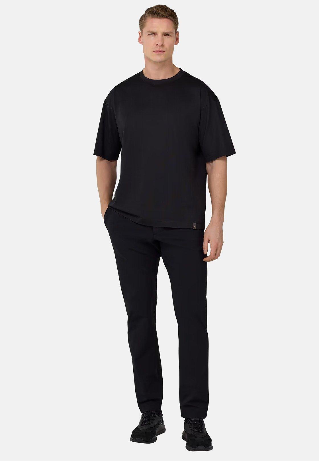 High-Performance S. Cafe Jersey T-Shirt Black, , large image number 0