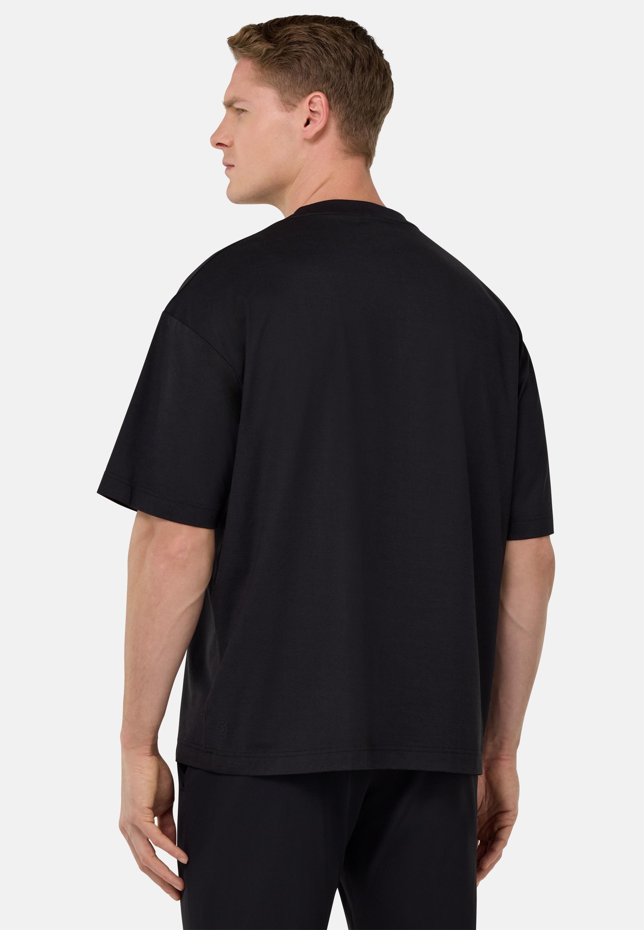 High-Performance S. Cafe Jersey T-Shirt Black, , large image number 3