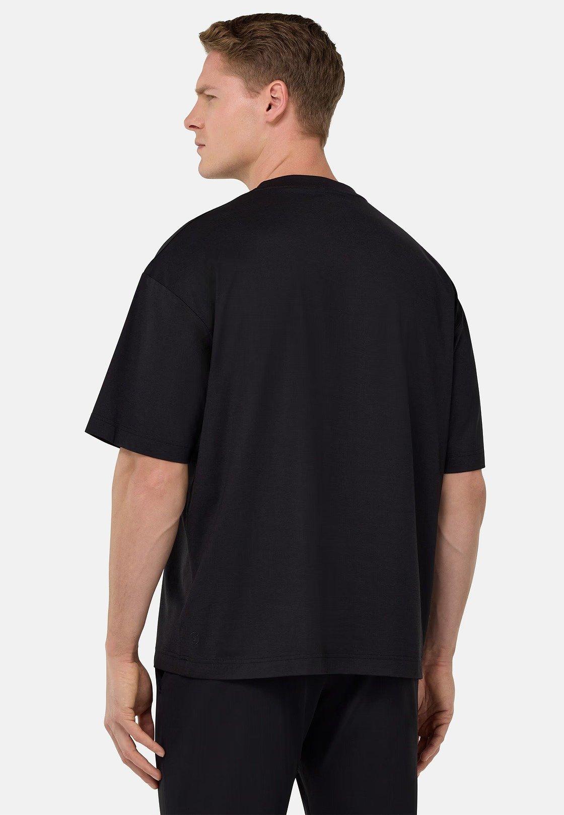 High-Performance S. Cafe Jersey T-Shirt Black, , large image number 4