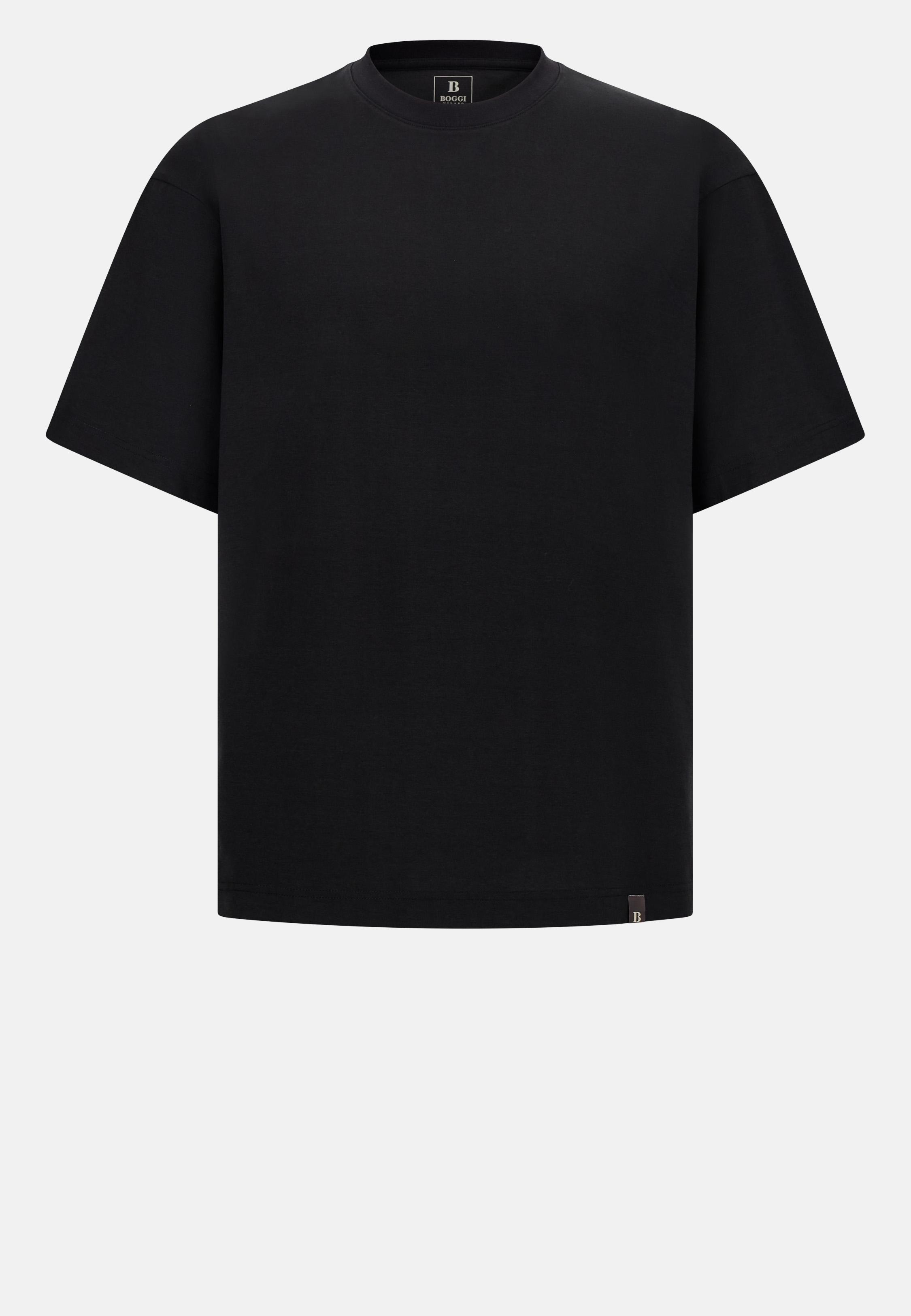 High-Performance S. Cafe Jersey T-Shirt Black, , large image number 5