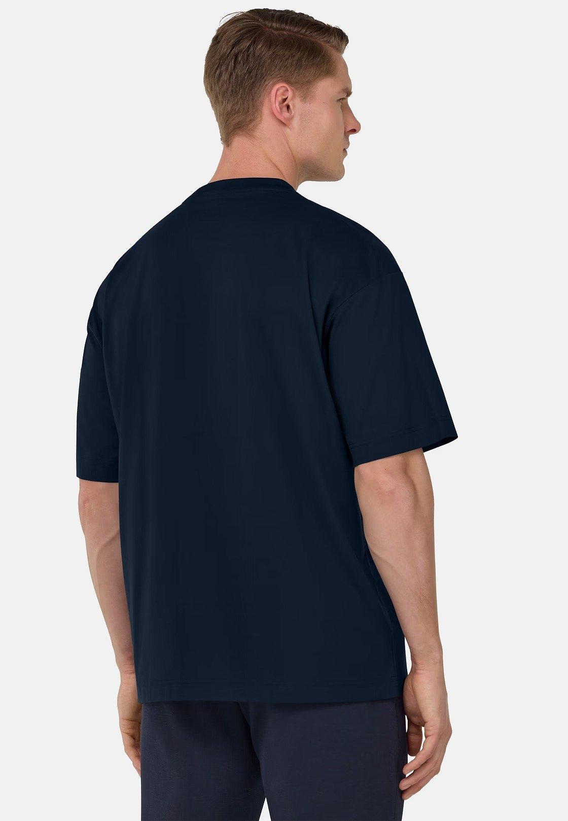 High-Performance S. Cafe Jersey T-Shirt Navy, , large image number 4