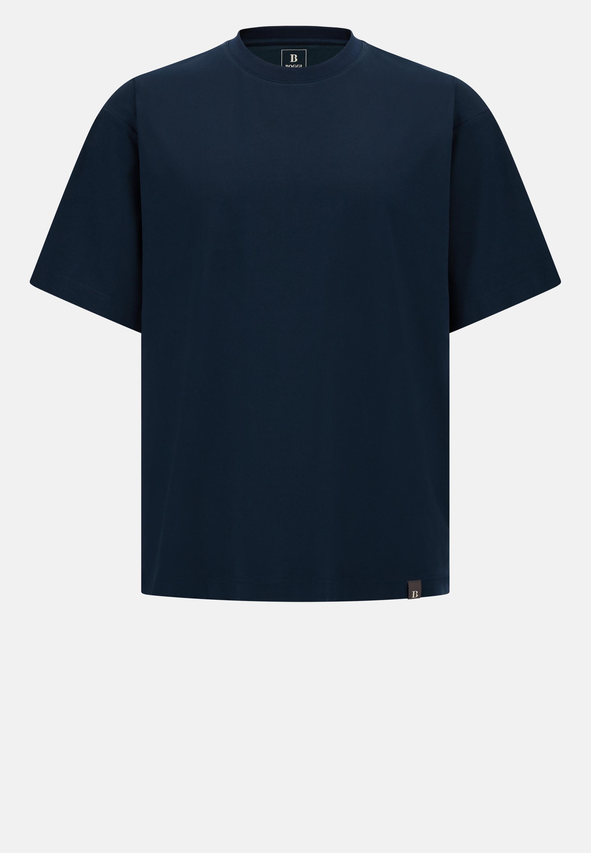High-Performance S. Cafe Jersey T-Shirt Navy, , large image number 5