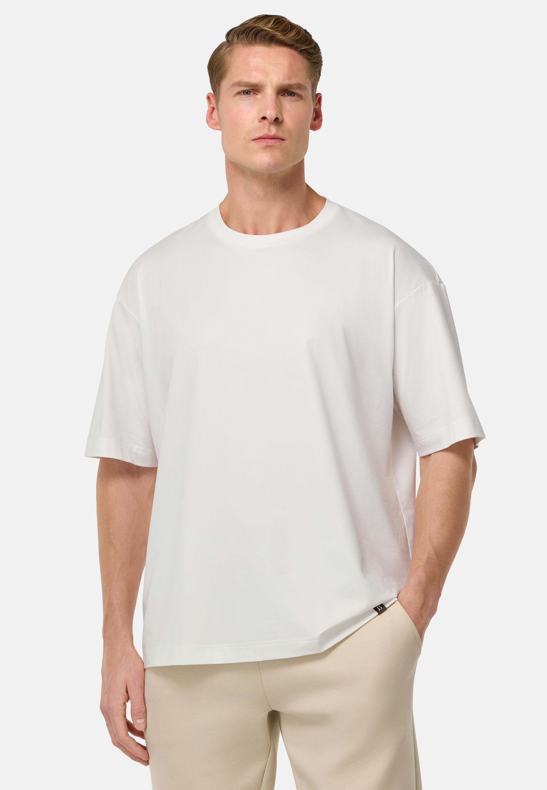 High-Performance S.Cafe Jersey T-Shirt White, White, medium