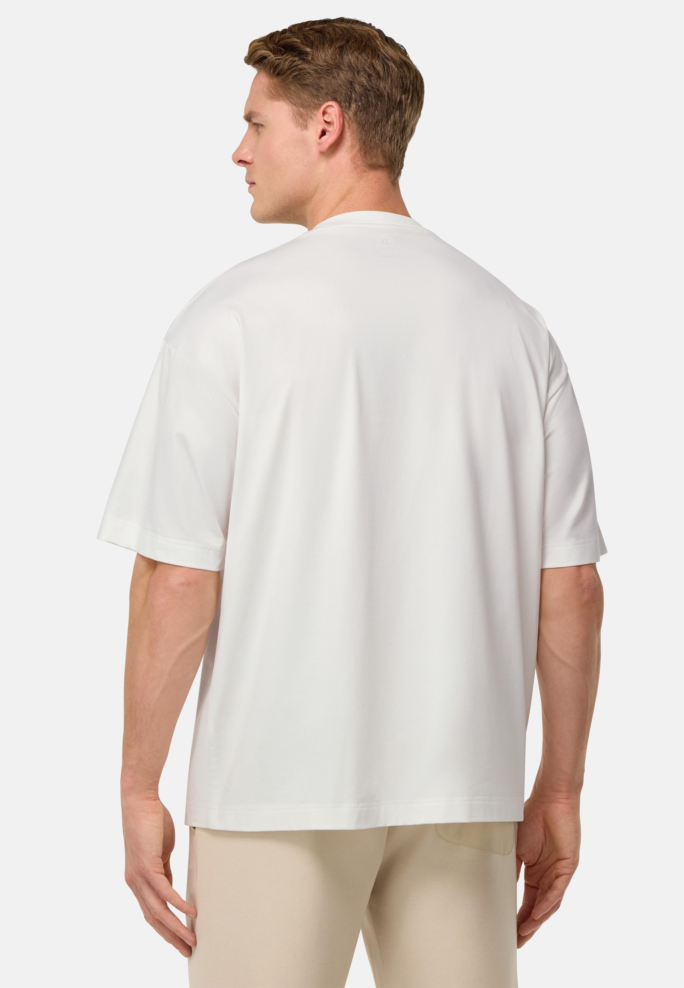 High-Performance S. Cafe Jersey T-Shirt White, , large image number 3