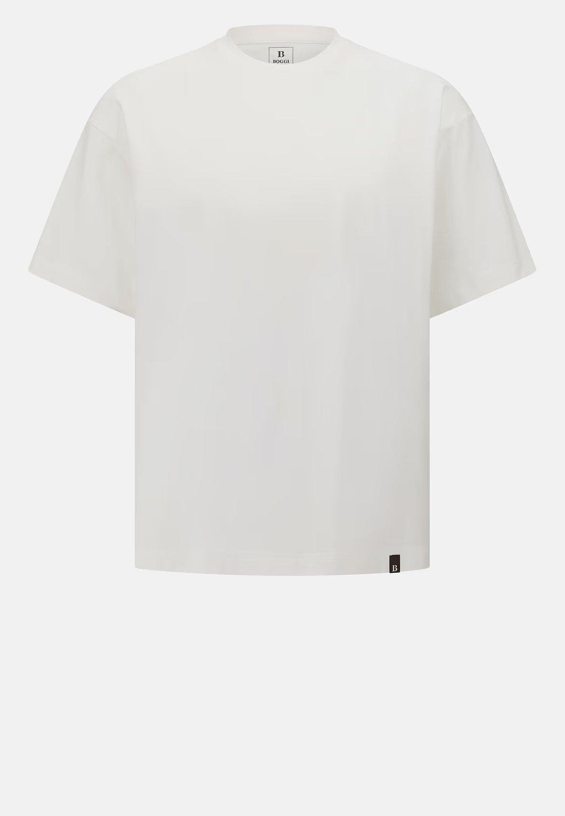 T-Shirt in High-Performance S.Caf&egrave; Jersey, White, White, large image number 7
