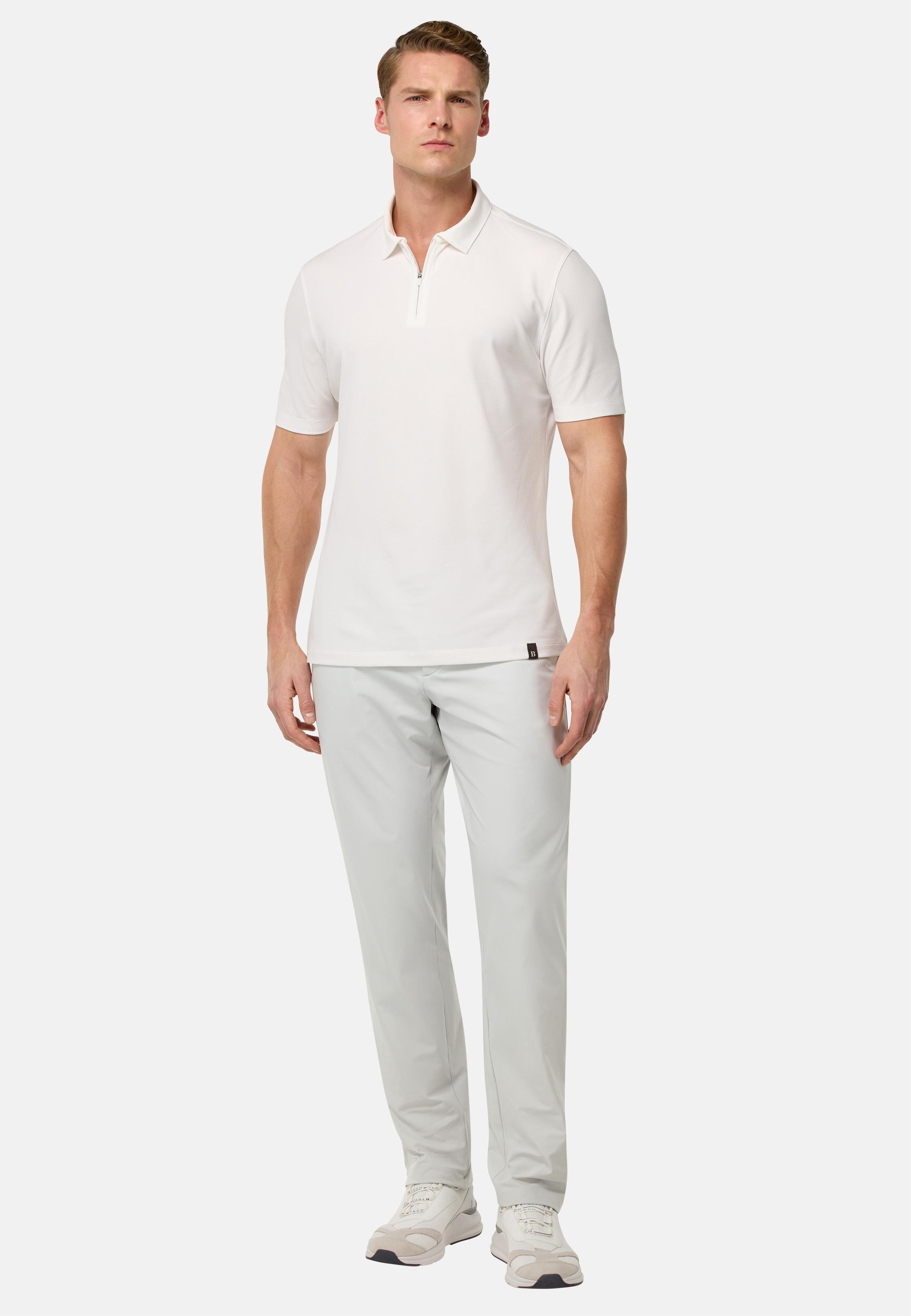 B-Tech Stretch Nylon Trousers White, Ice, medium